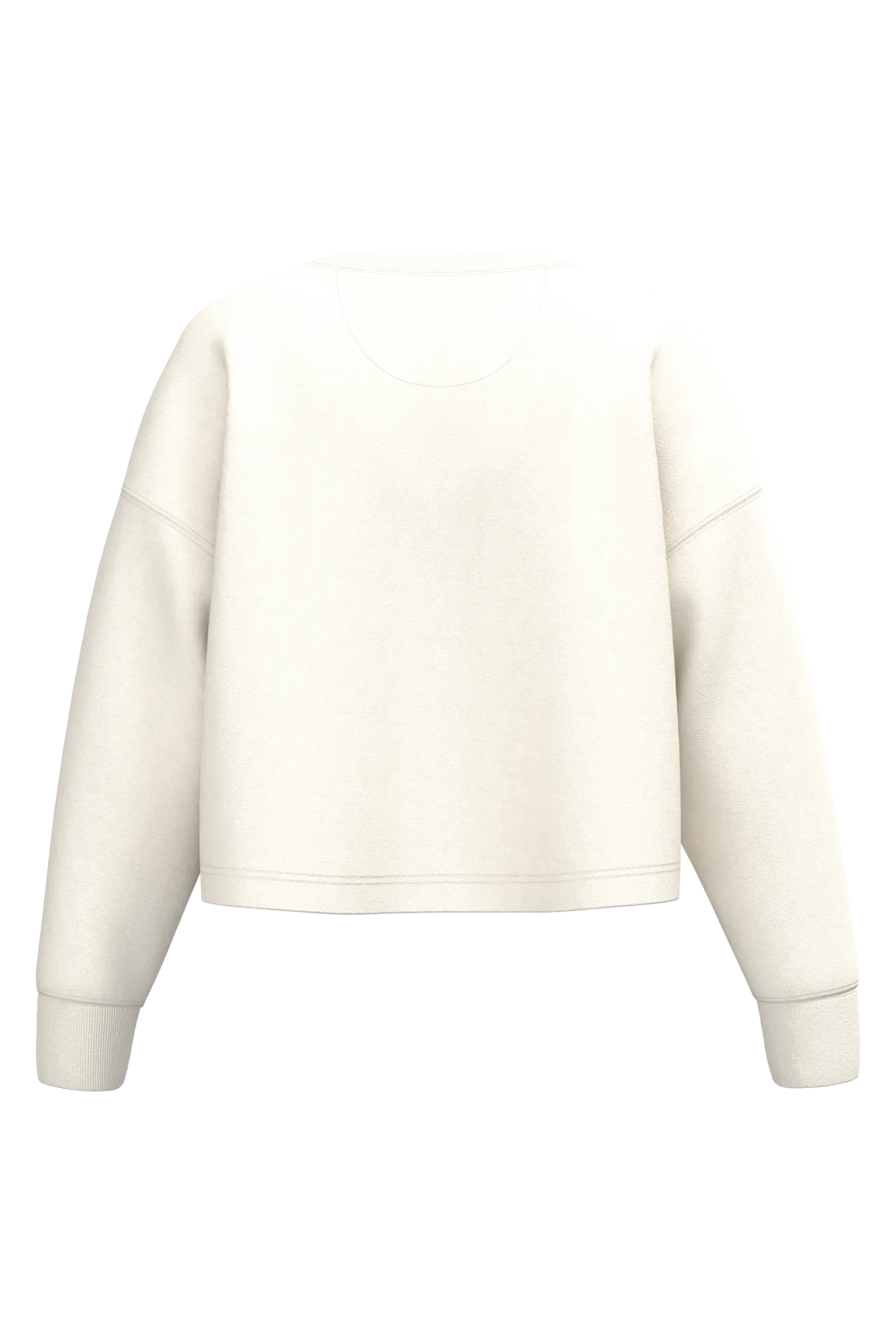 Damen Cropped-Sweatshirt mit Rundhalsausschnitt