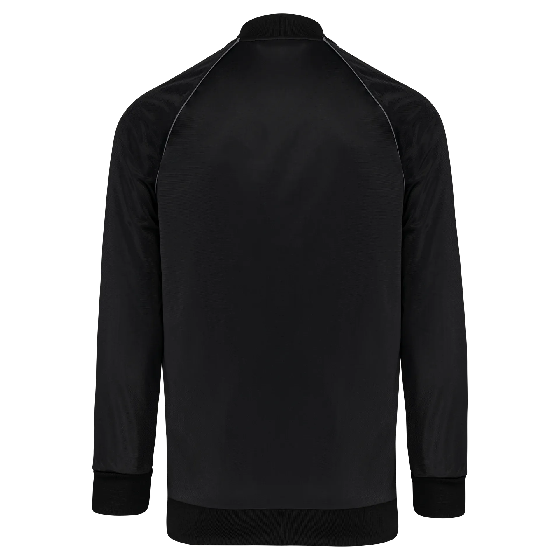 Unisex-Trainingsjacke mit Reißverschluss und Paspel