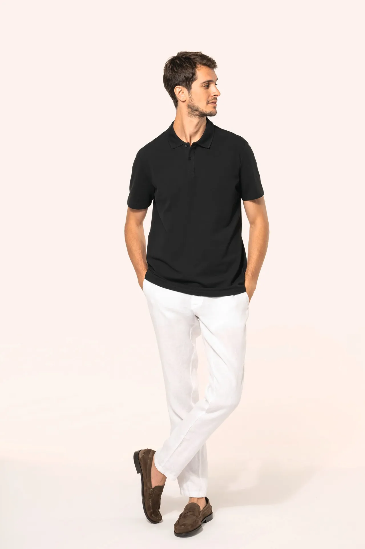 Supima® Herren-Polohemd mit kurzen Ärmeln