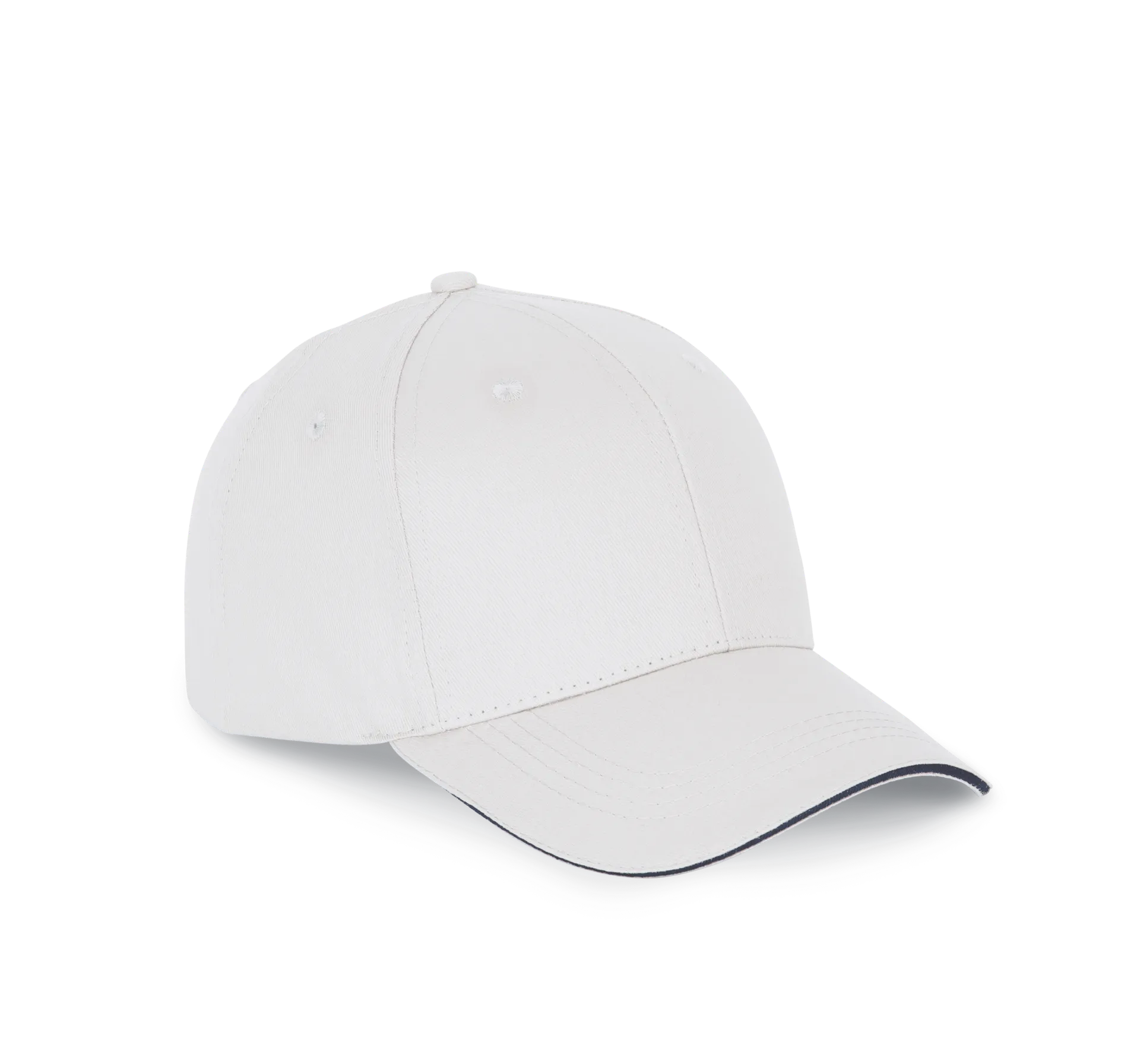 6-Panel-Kappe mit Kontrast-Sandwichschirm