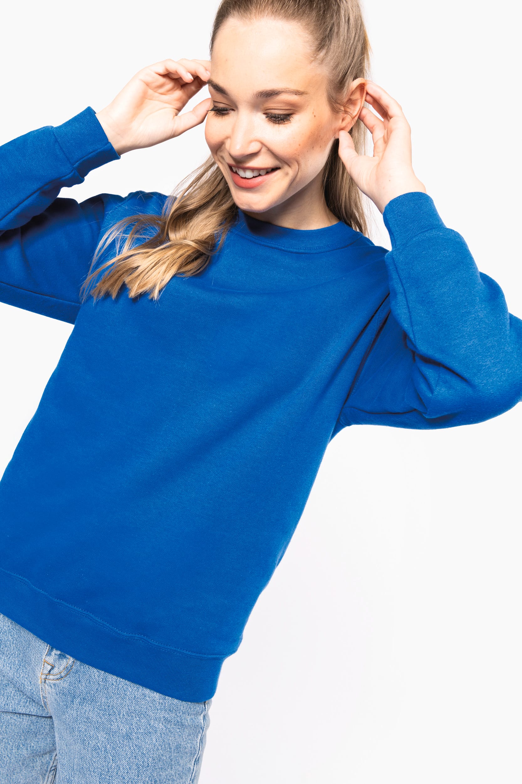 Recyceltes Unisex-Sweatshirt mit Rundhalsausschnitt