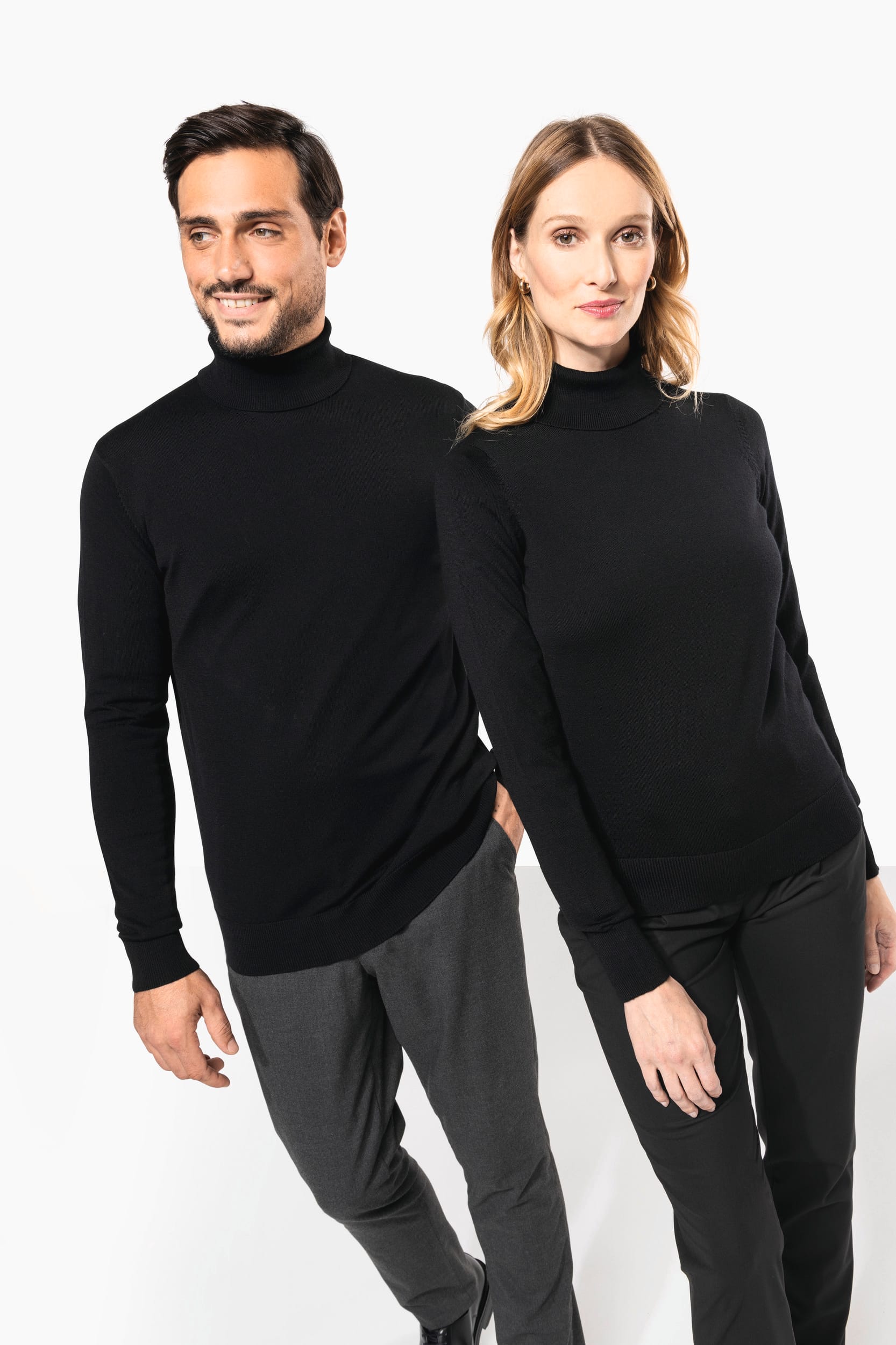 Merino-Herrenpullover mit Rollkragen