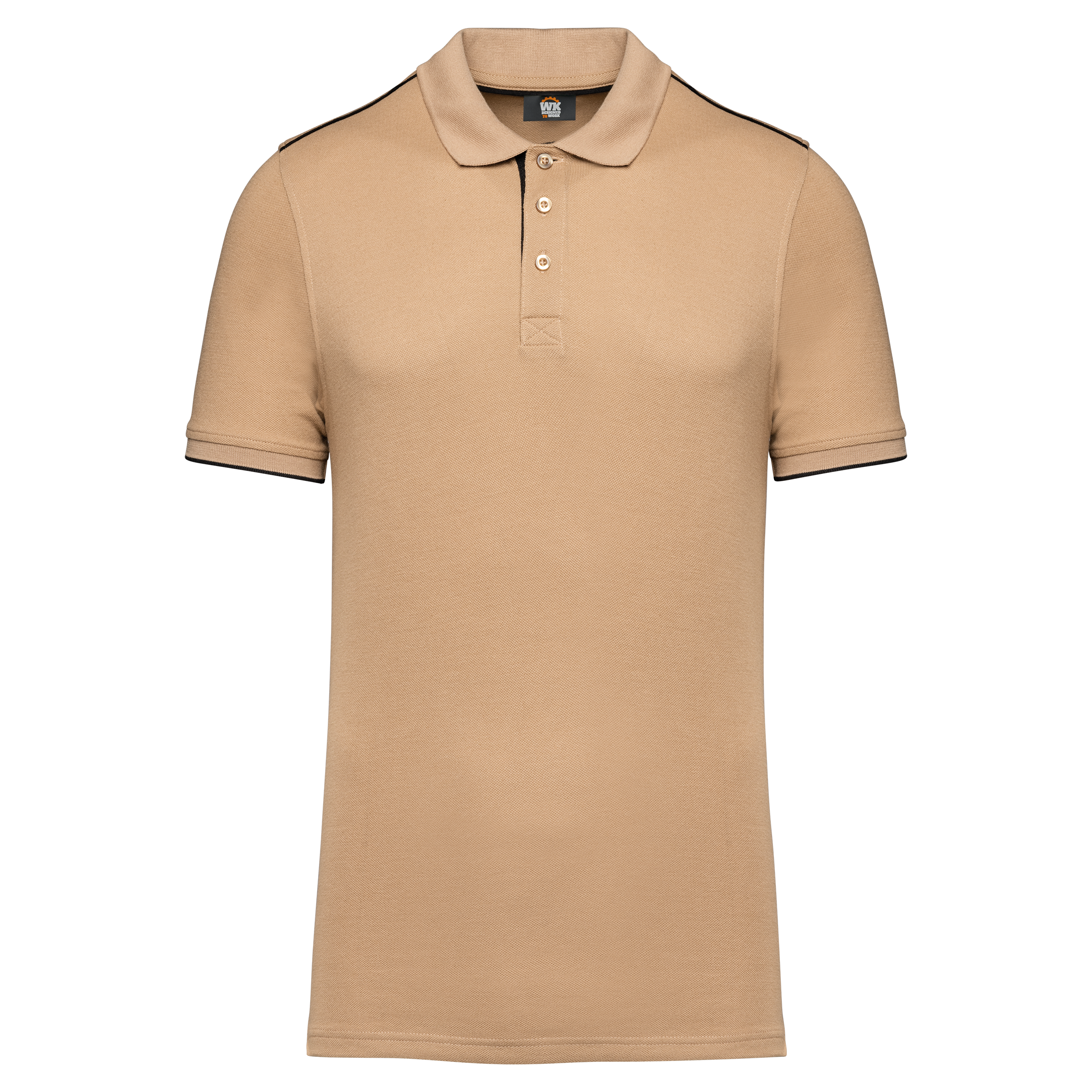 Polo Day To Day mit kontrastfarbenen, kurzen Ärmeln