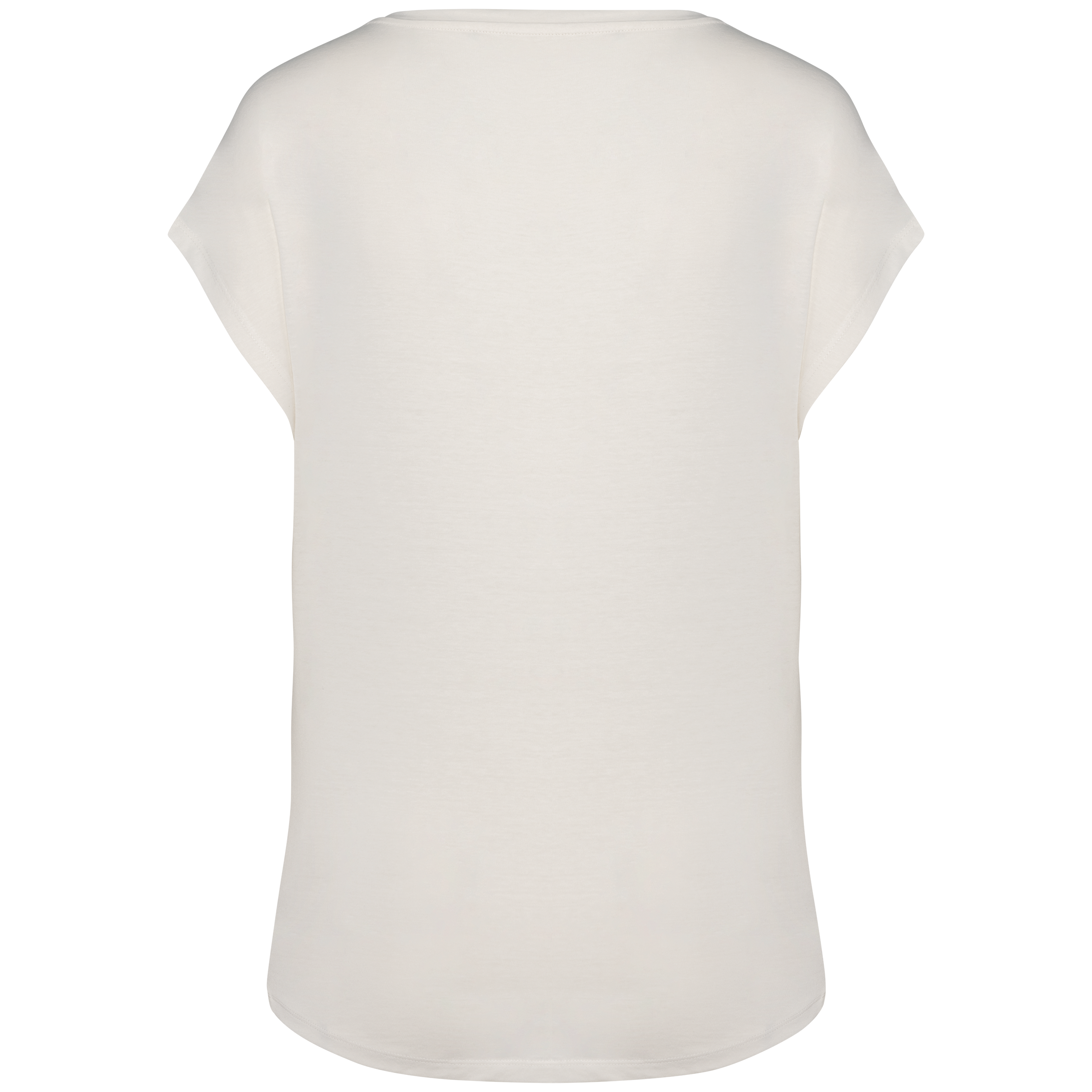 Umweltfreundliches Loose Damen-T-Shirt mit V-Ausschnitt