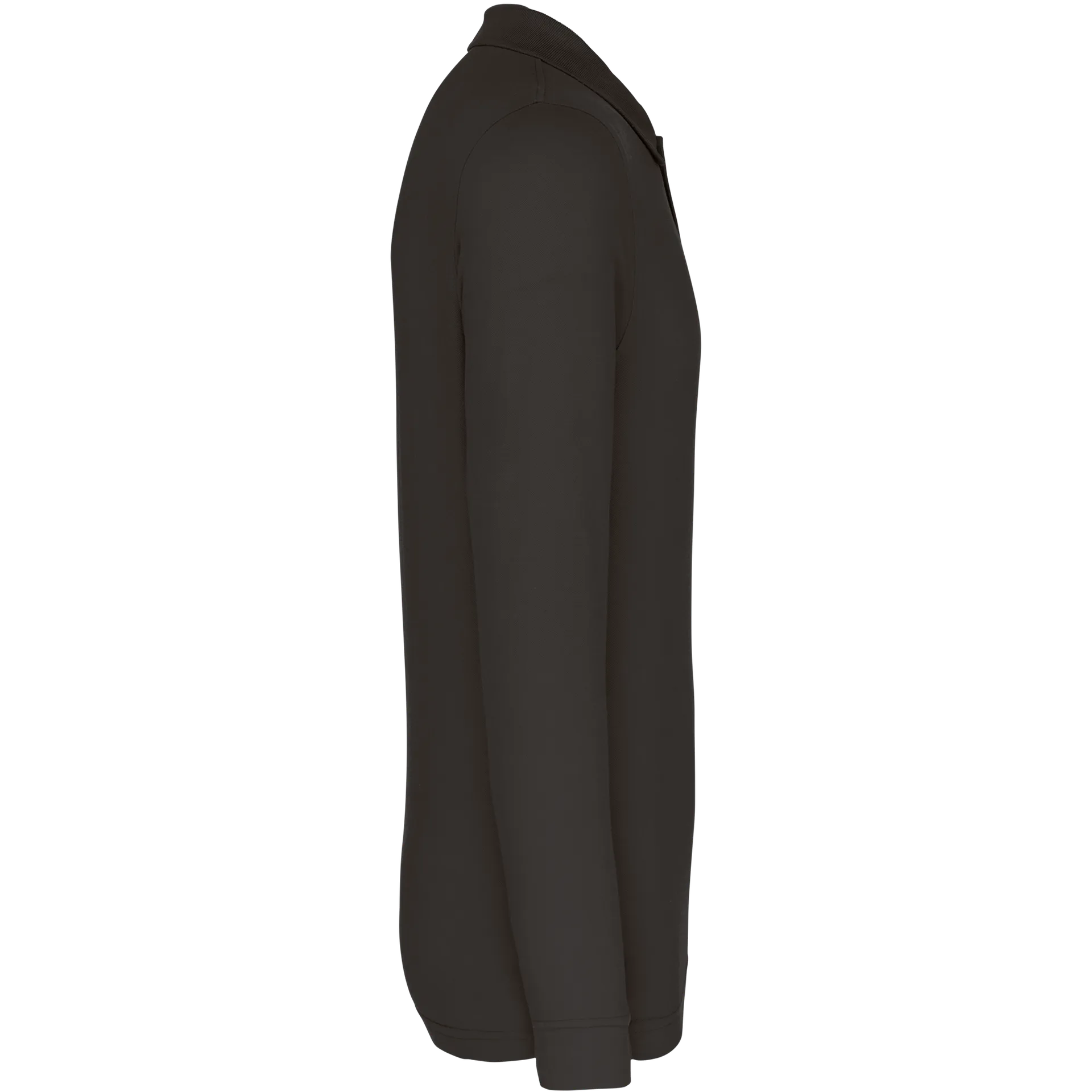 Herren Langarm-Polohemd. Baumwollpiqué