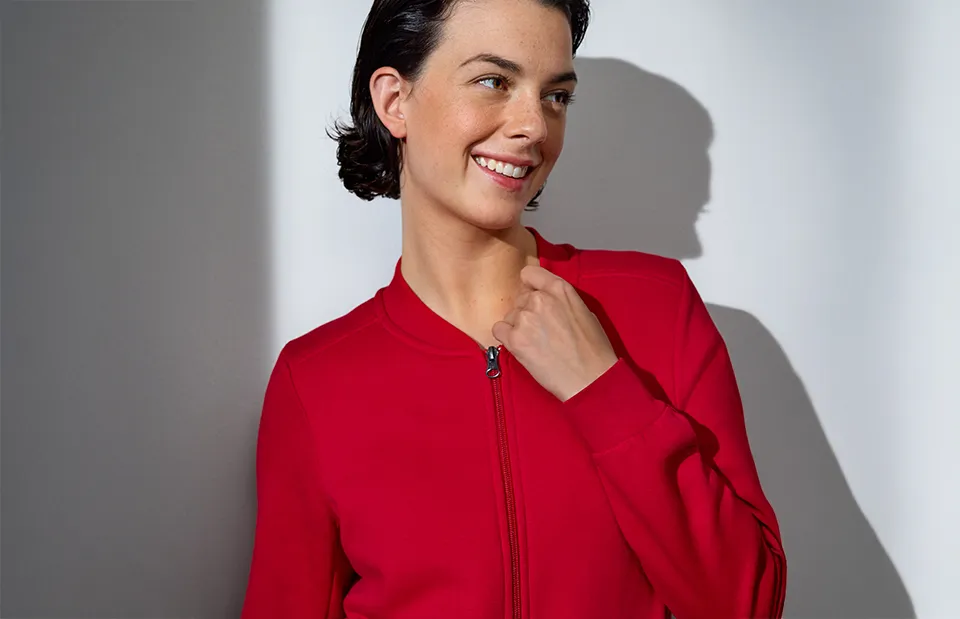 ID Pro Wear Cardigan Sweat Damen – Robuster Zipper-Cardigan 