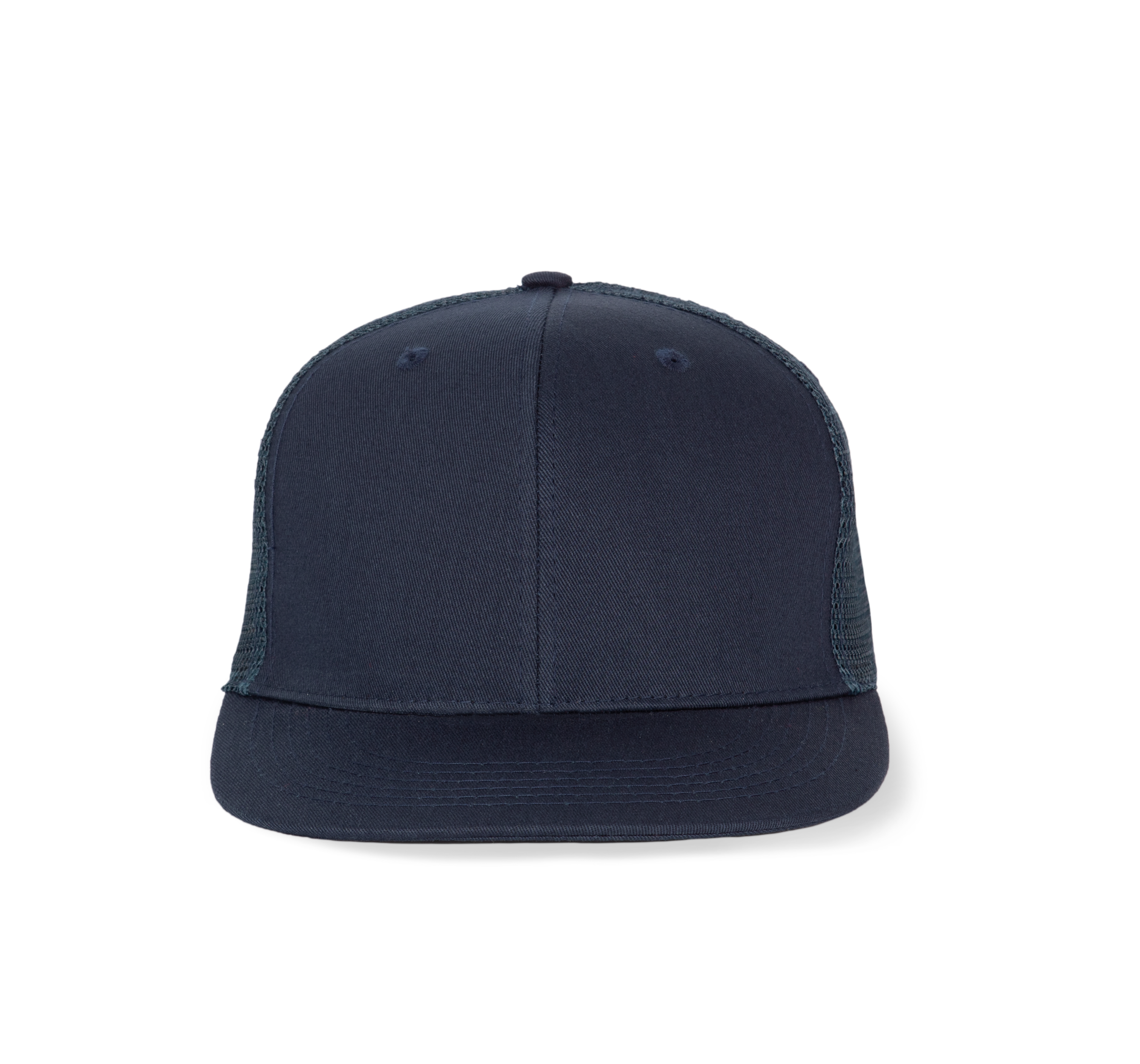 Trucker-Cap - 6-Panels-Kappe, Flachschirm