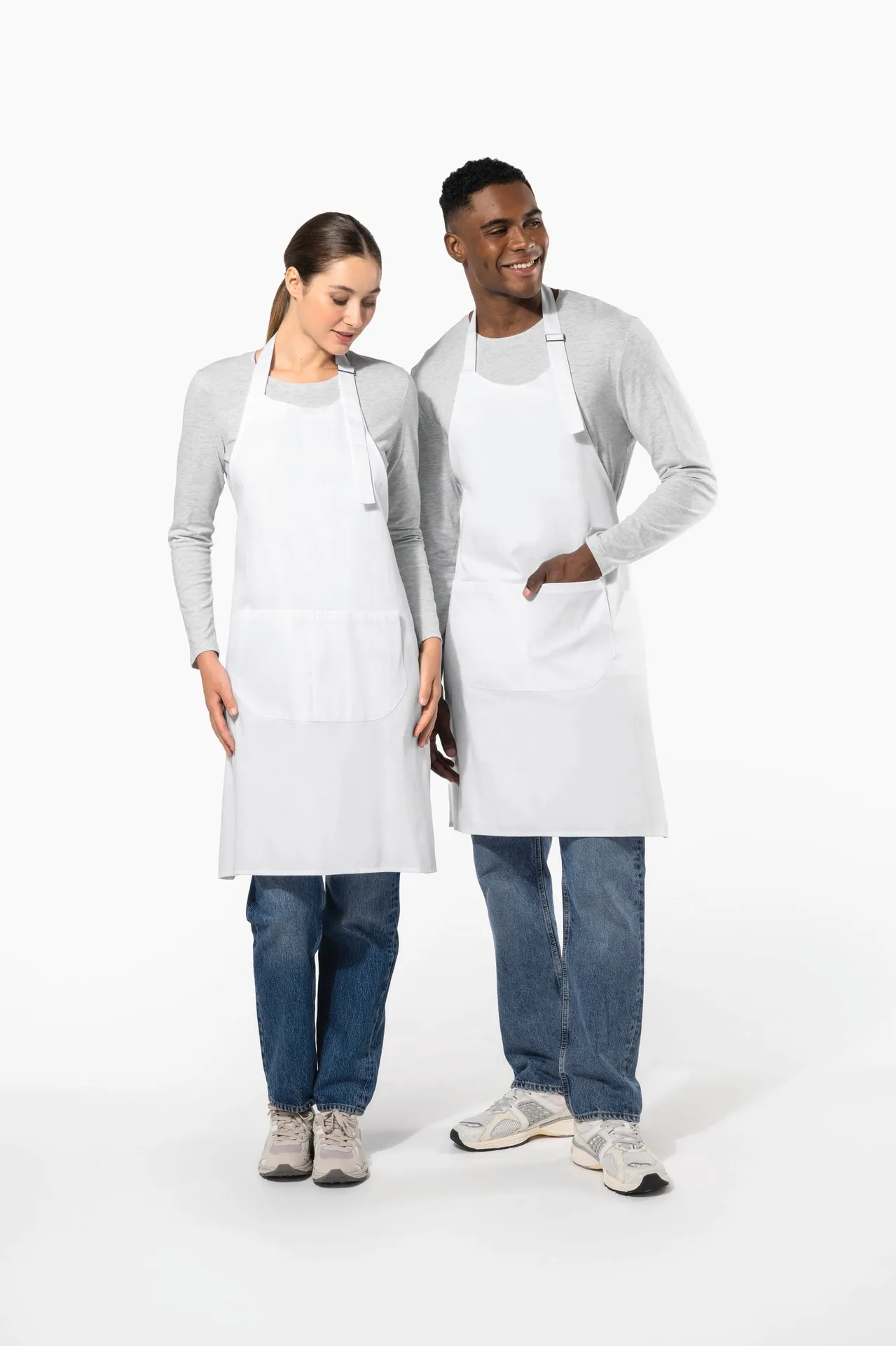 Bei hohen Temperaturen waschbare Schürze aus Baumwollpolyester