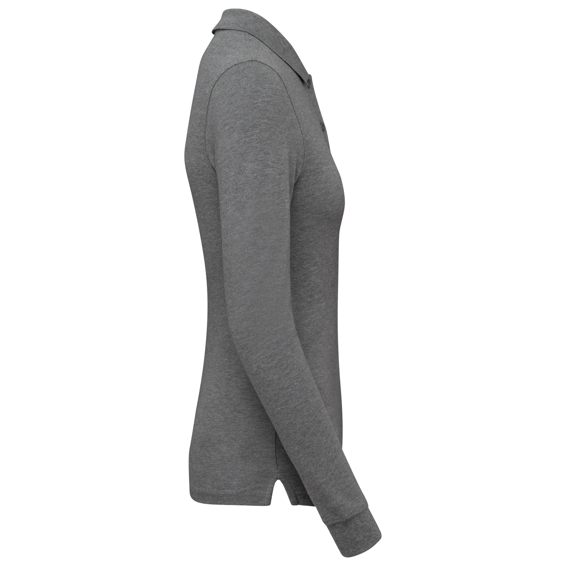 Damen Piqué-Polohemd lange Ärmel Bio180