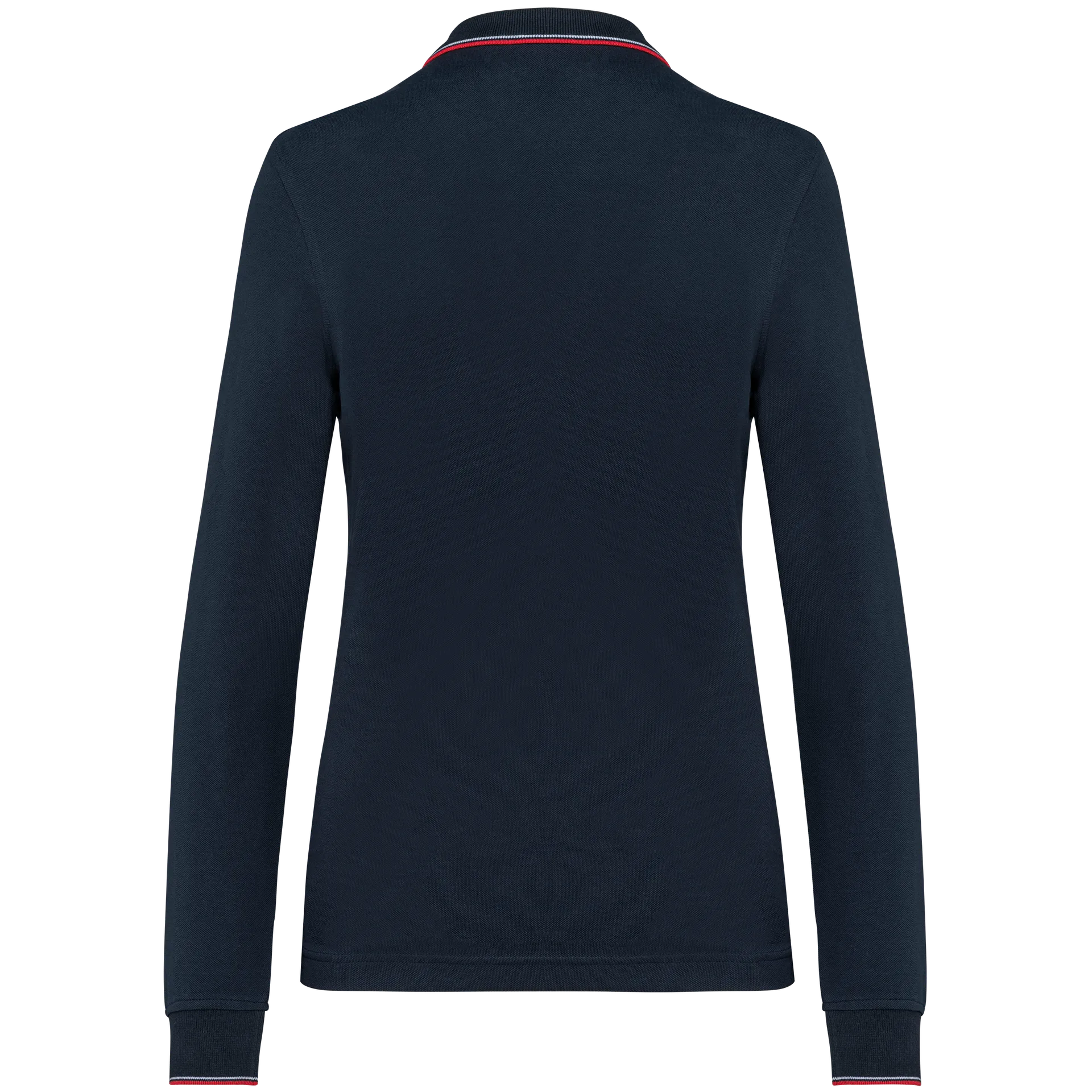 Langarm-Polohemd aus Piqué für Damen