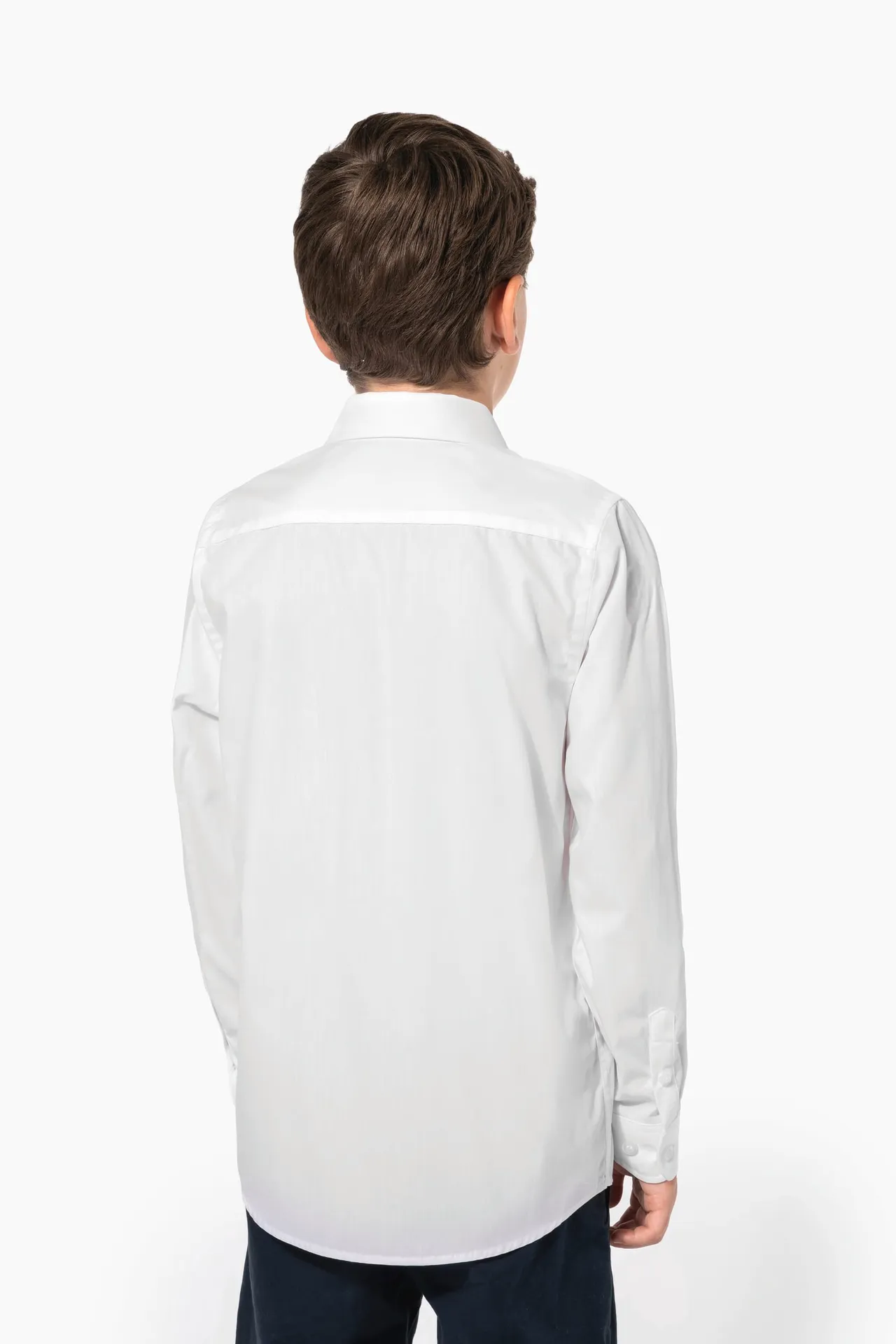 Kinder Popelin-Hemd Langarm