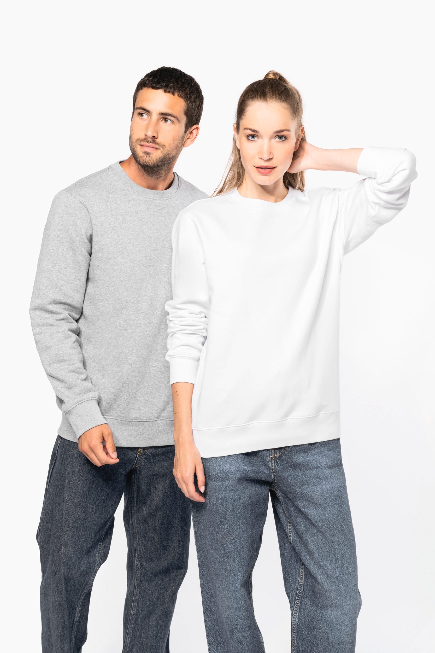Unisex-Sweatshirt mit Rundhalsausschnitt 80/20