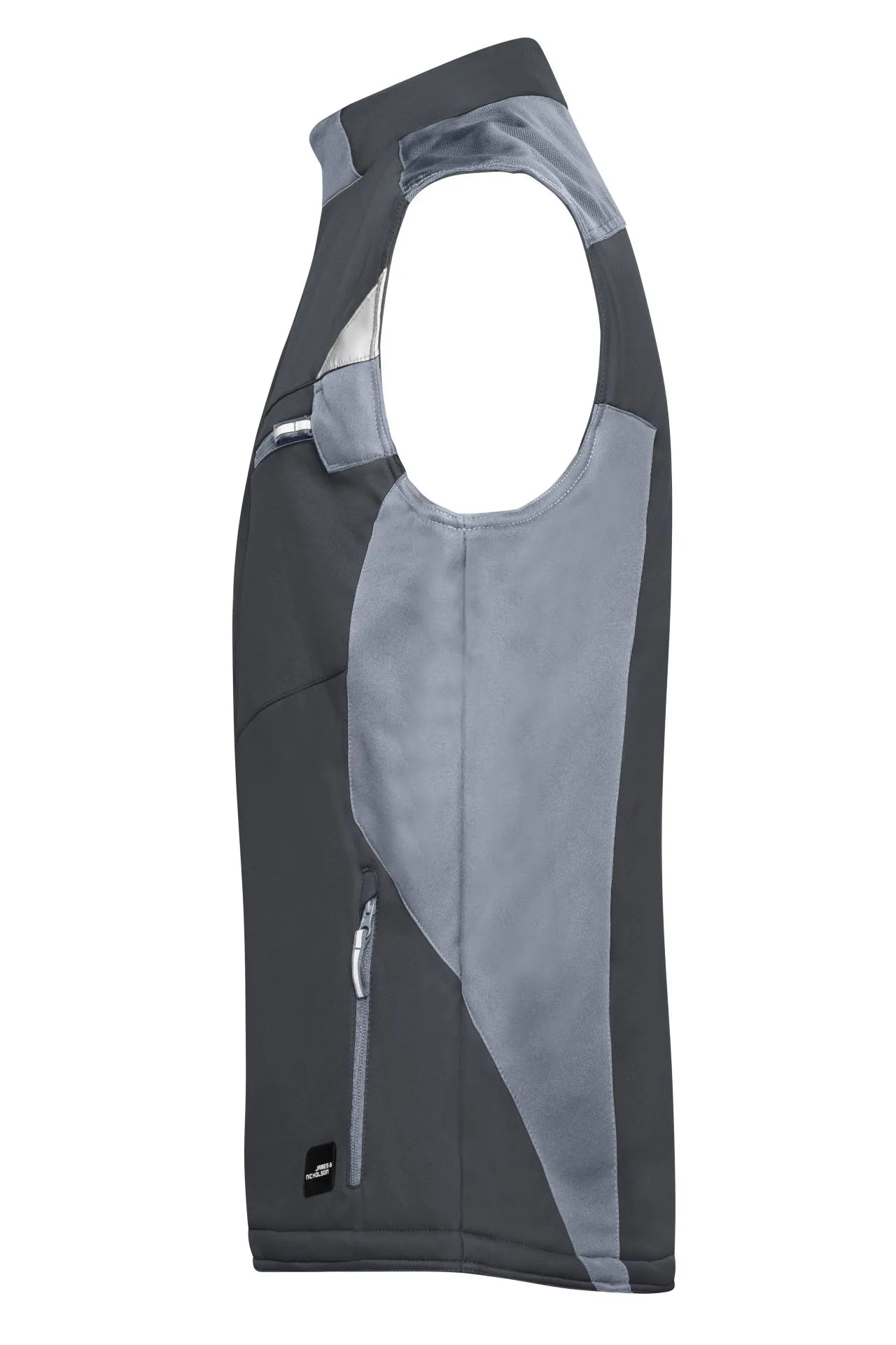 James & Nicholson JN825 – Robuste Winter Softshell-Arbeitsweste mit CORDURA®