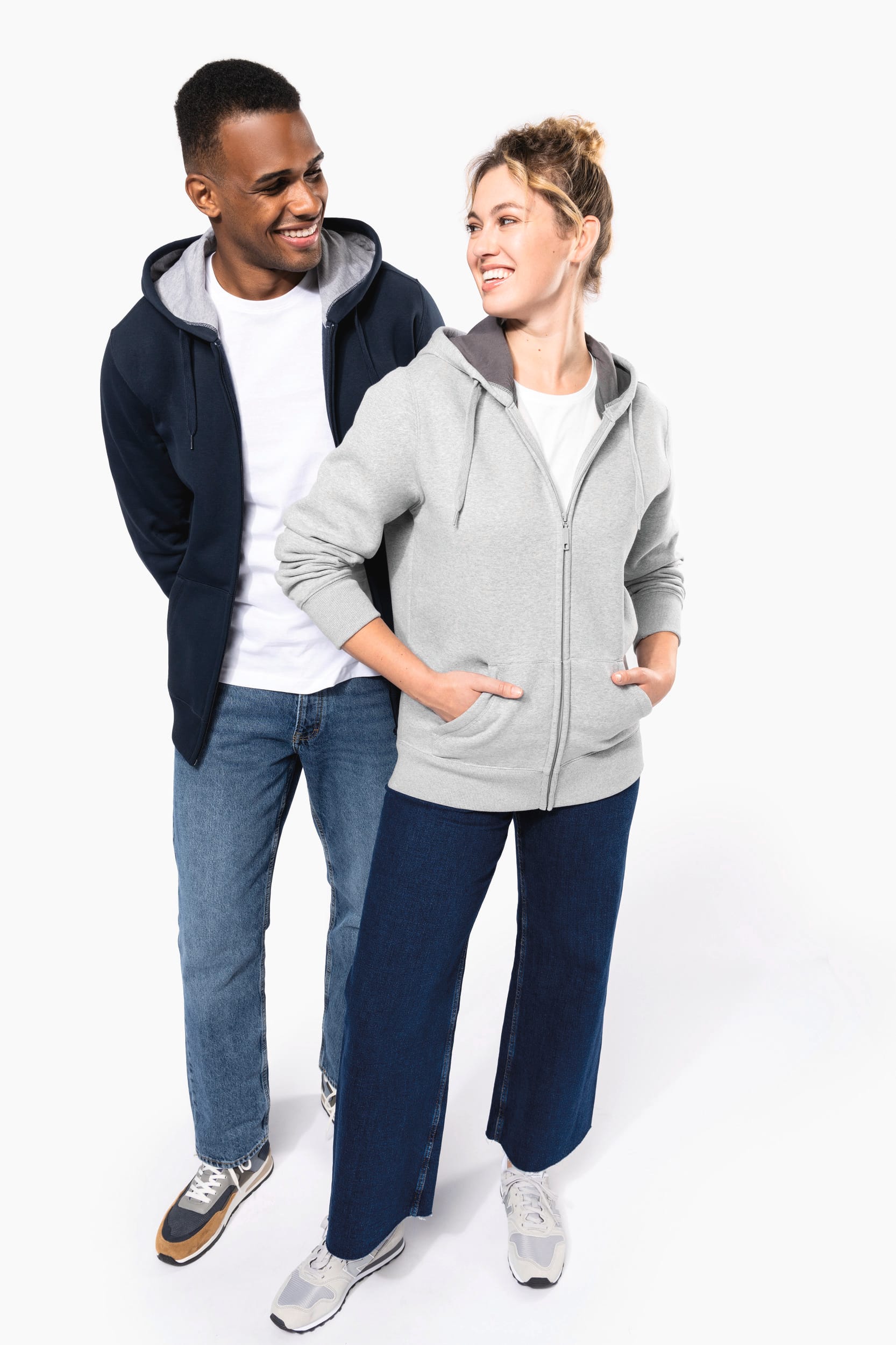 Kapuzensweatshirt mit Reißverschluss