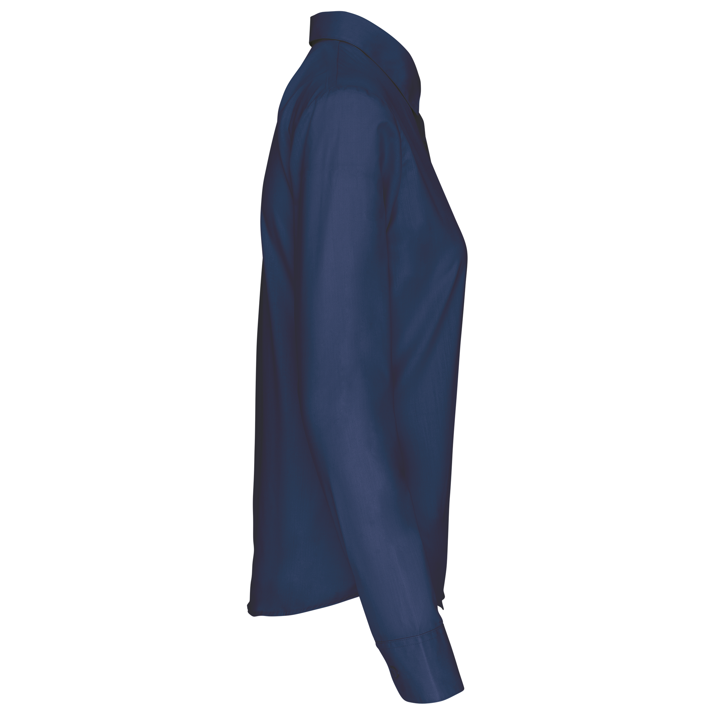 Popeline-Hemd Baumwollpolyester pflegeleicht für Damen