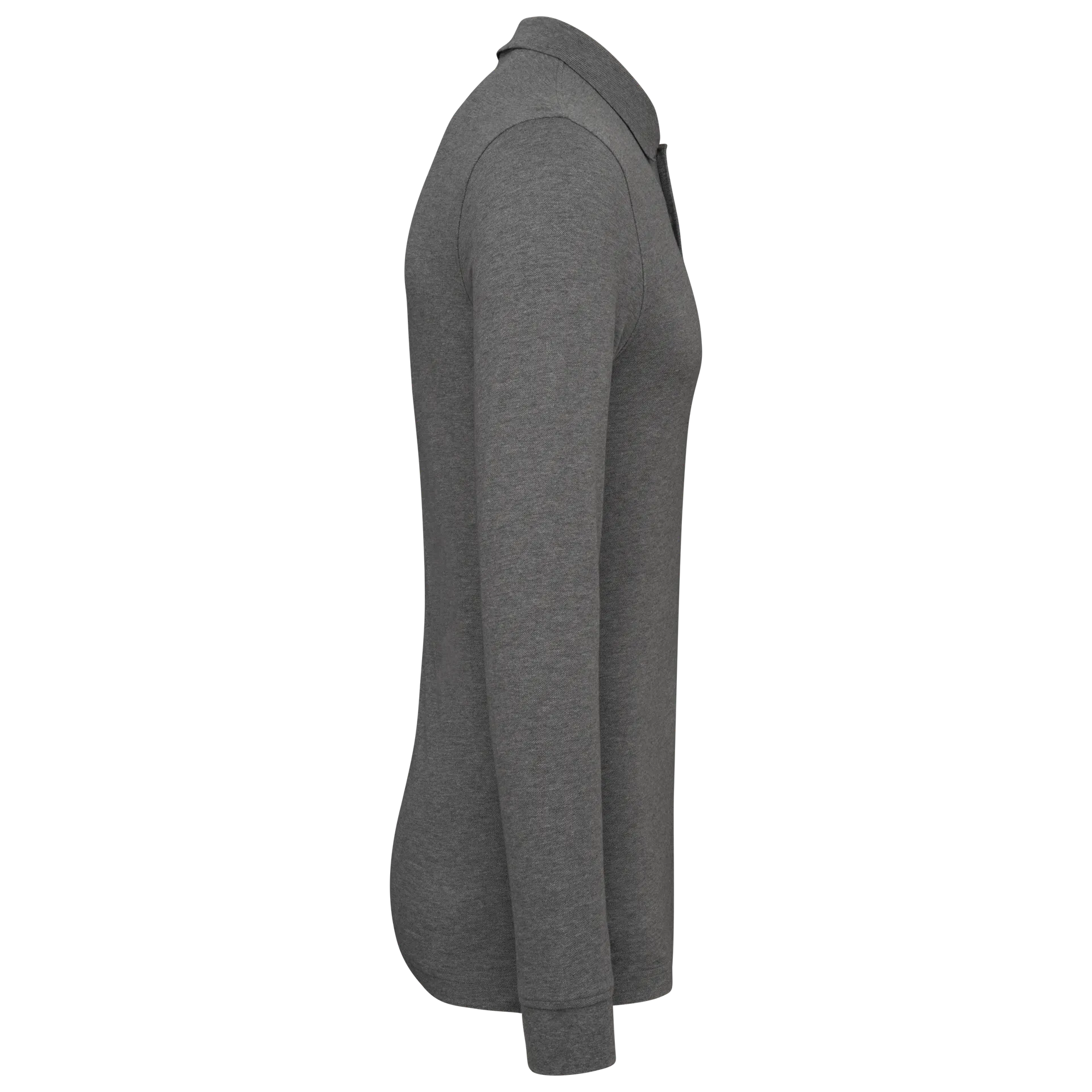 Herren Piqué-Polohemd lange Ärmel Bio-180