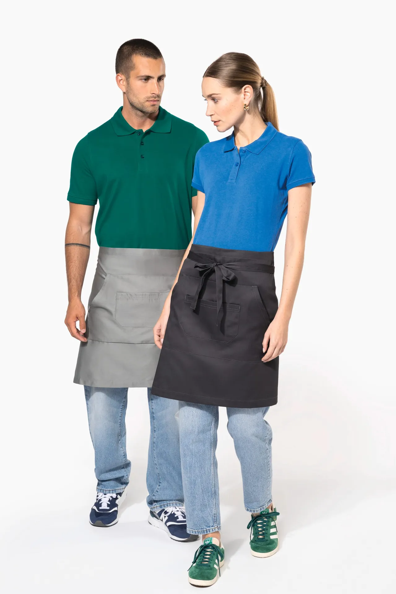 Mittellange Baumwollpolyesterschürze