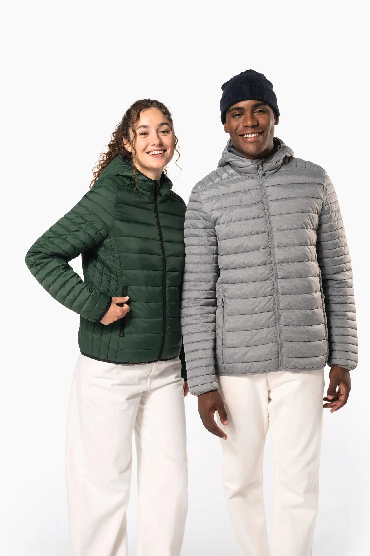 Leichte Damen-Steppjacke mit Kapuze