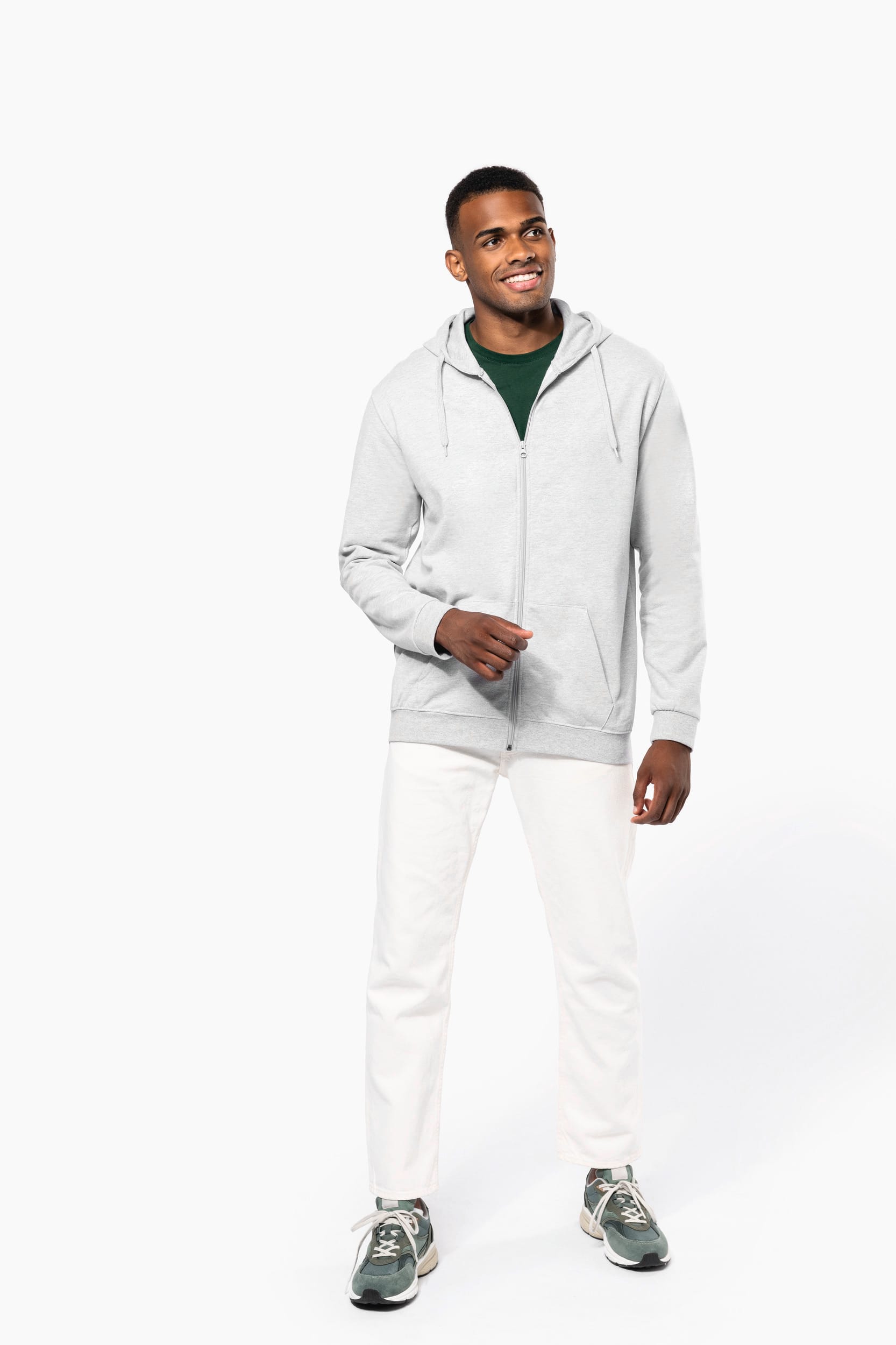 Kapuzen-sweatshirt mit Reißverschluss