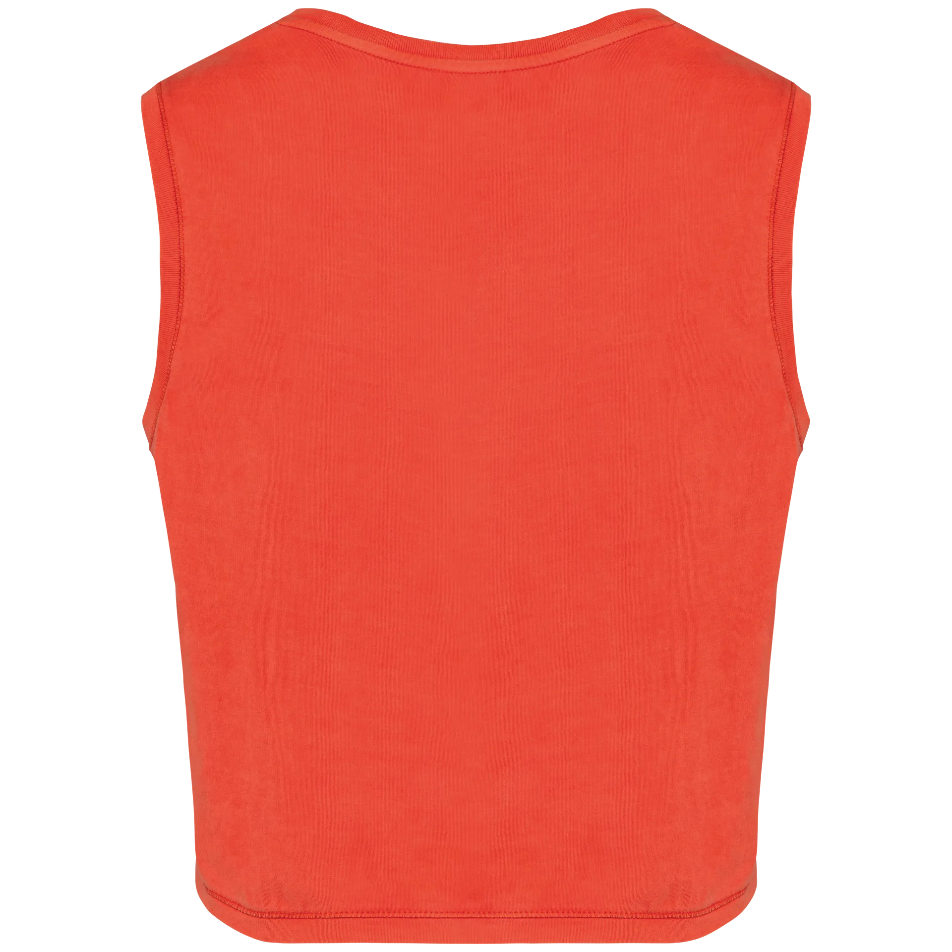 Umweltfreundliches ärmelloses Cropped Damen-T-Shirt