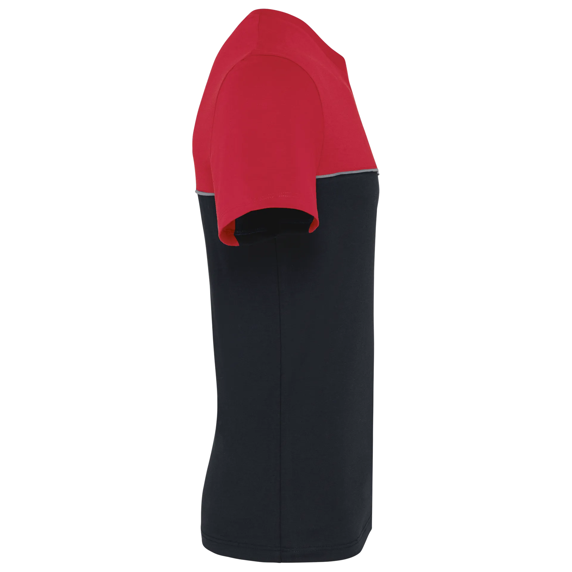 Zweifarbiges umweltfreundliches Unisex-T-Shirt mit kurzen Ärmeln