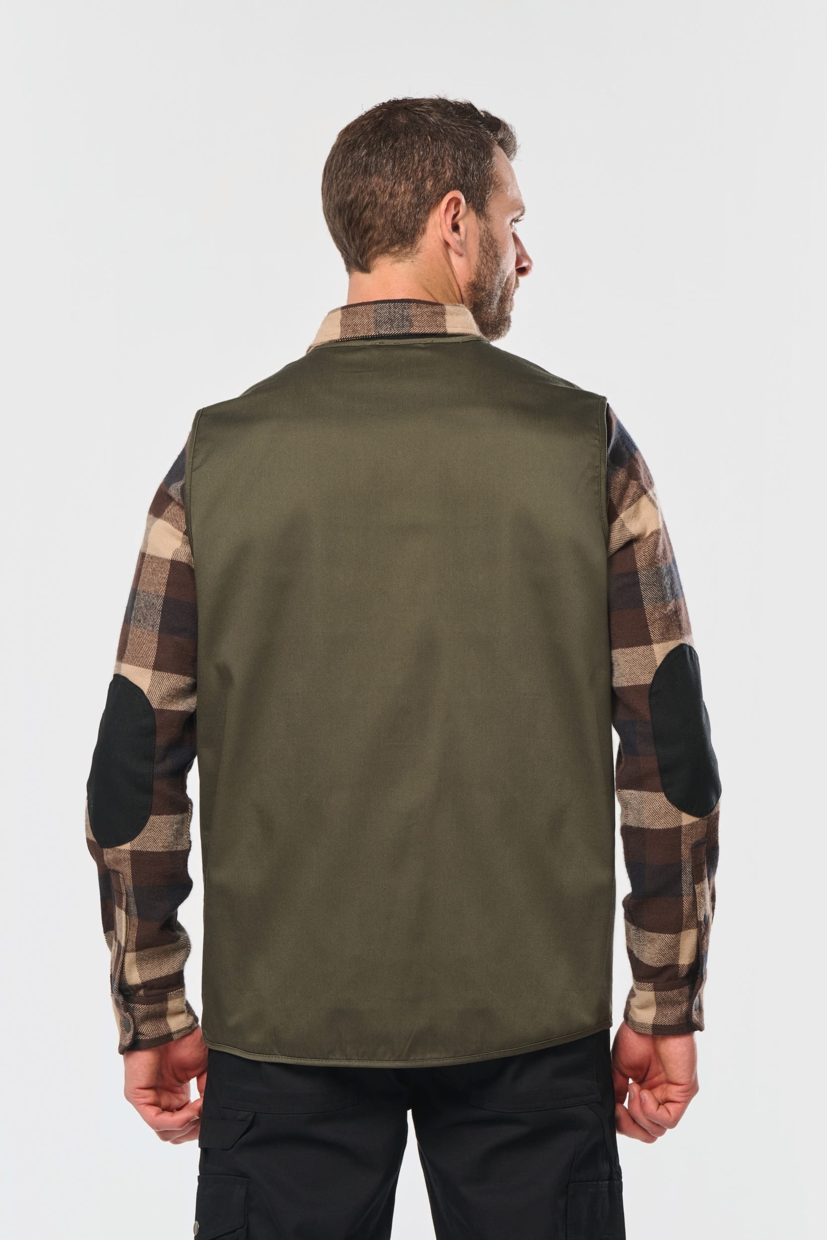 Gefütterte Unisex-Weste aus  Baumwollpolyester