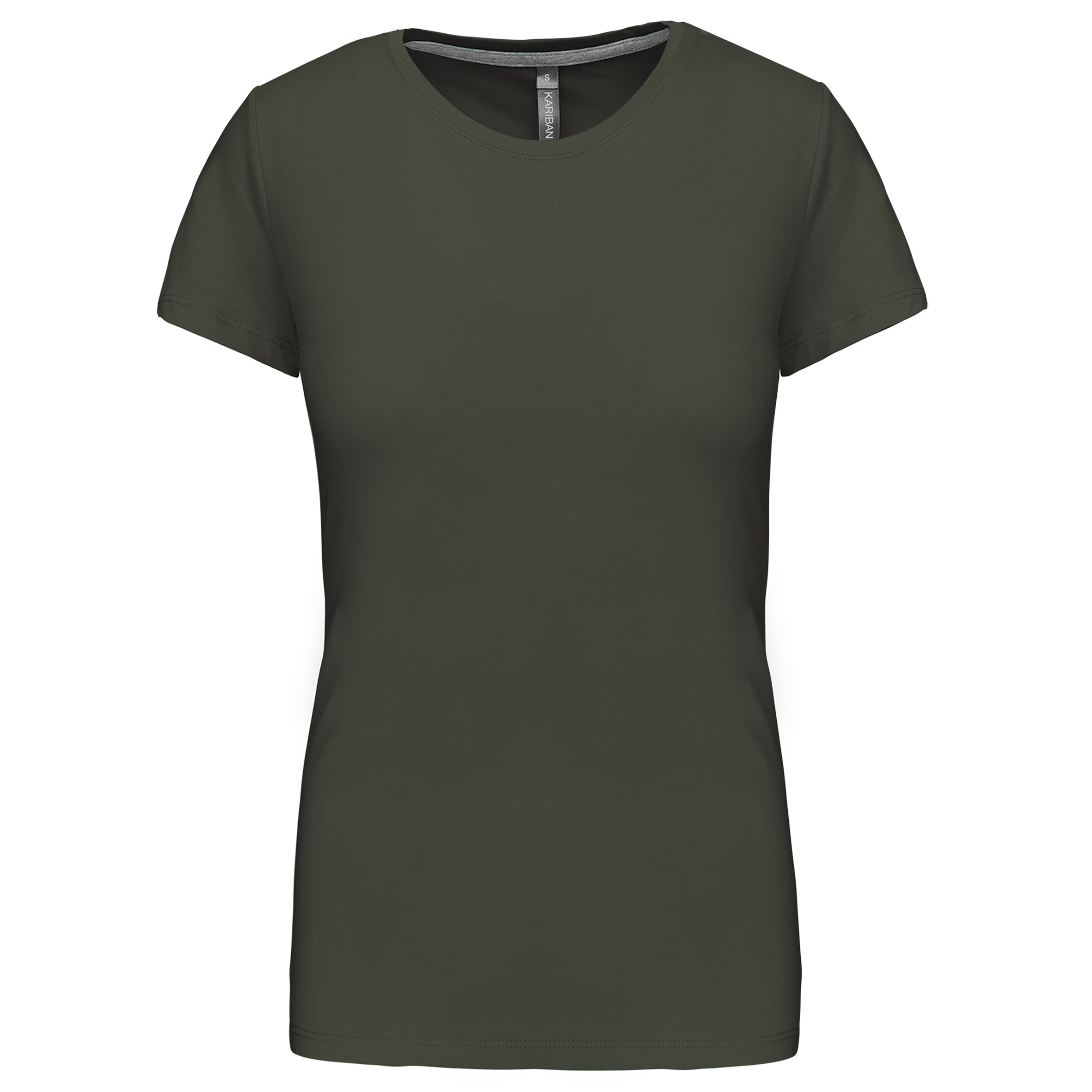 Ladies' short-sleeved crew neck T-shirt