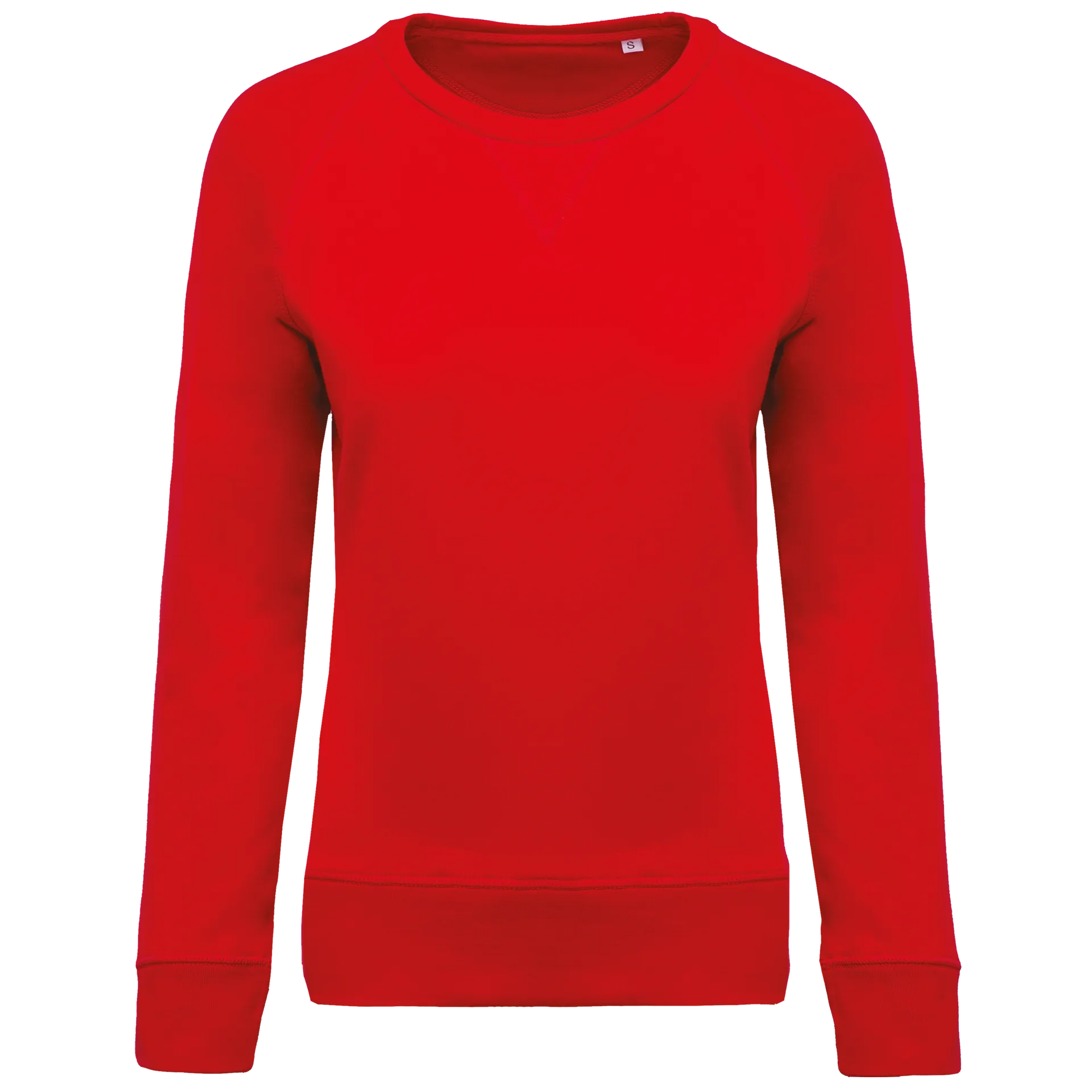 Damen Sweatshirt BIO-BAUMWOLLE Rundhalsausschnitt Raglanärmel