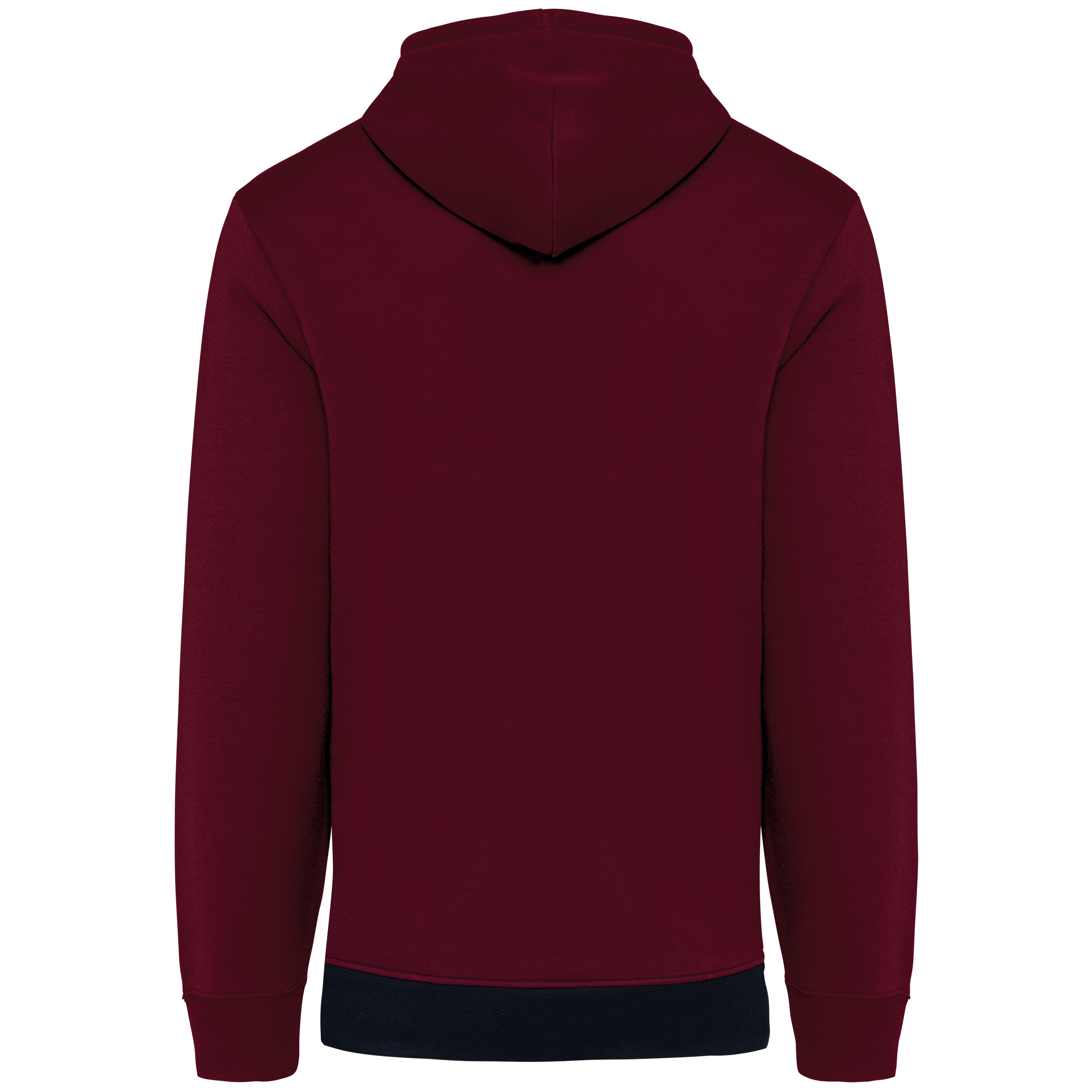 Dreifarbiges Kapuzensweatshirt, Unisex