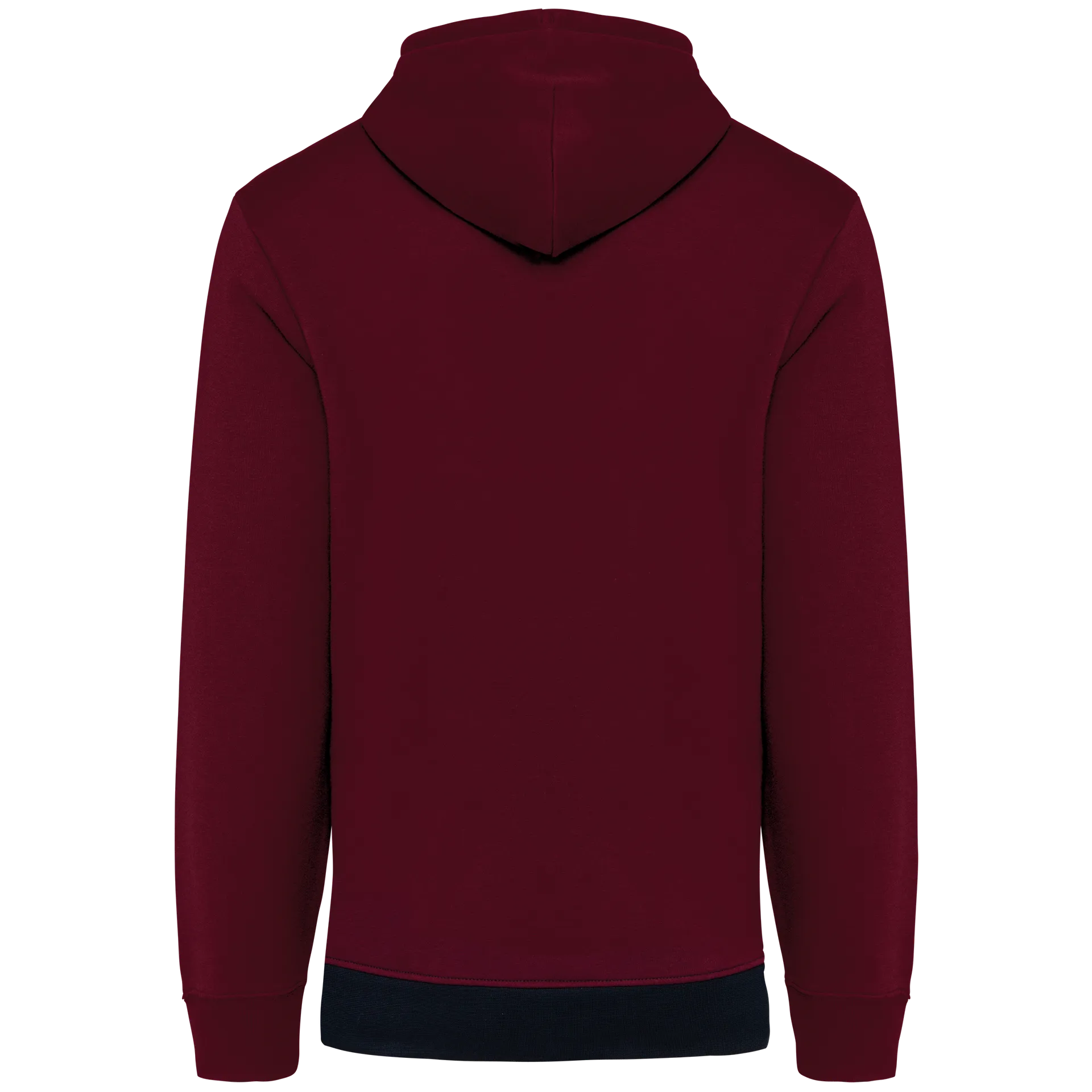 Dreifarbiges Kapuzensweatshirt, Unisex