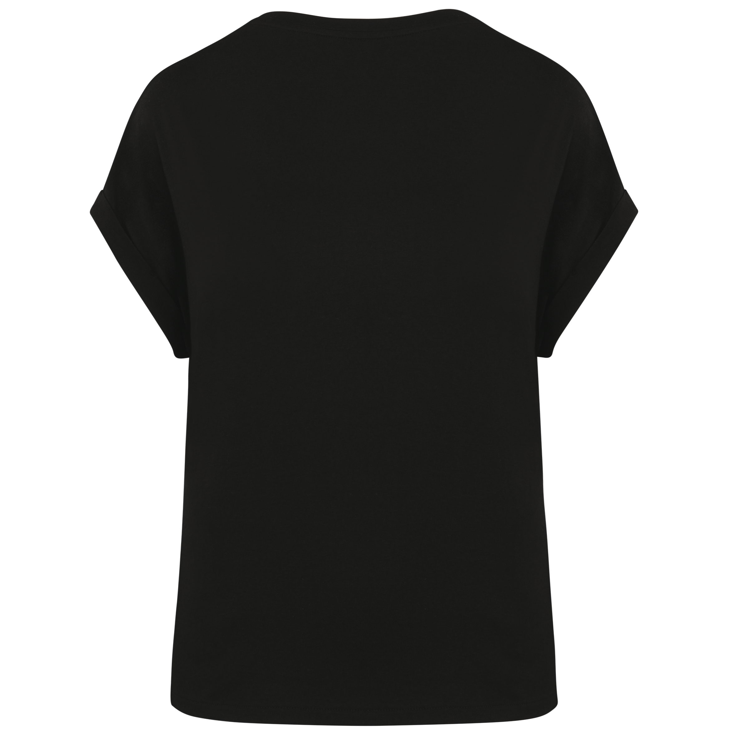 Umweltfreundliches Damen-T-Shirt mit Reversärmeln