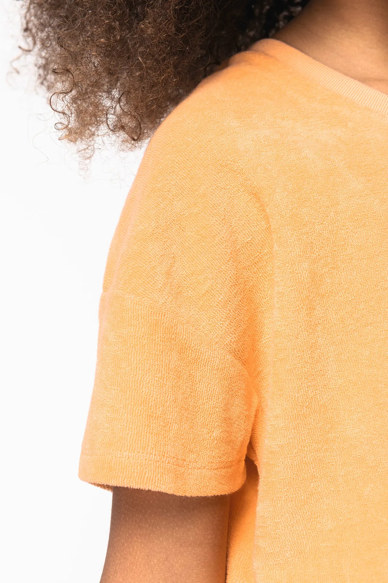 Umweltfreundliches T-Shirt aus Frottee für Mädchen