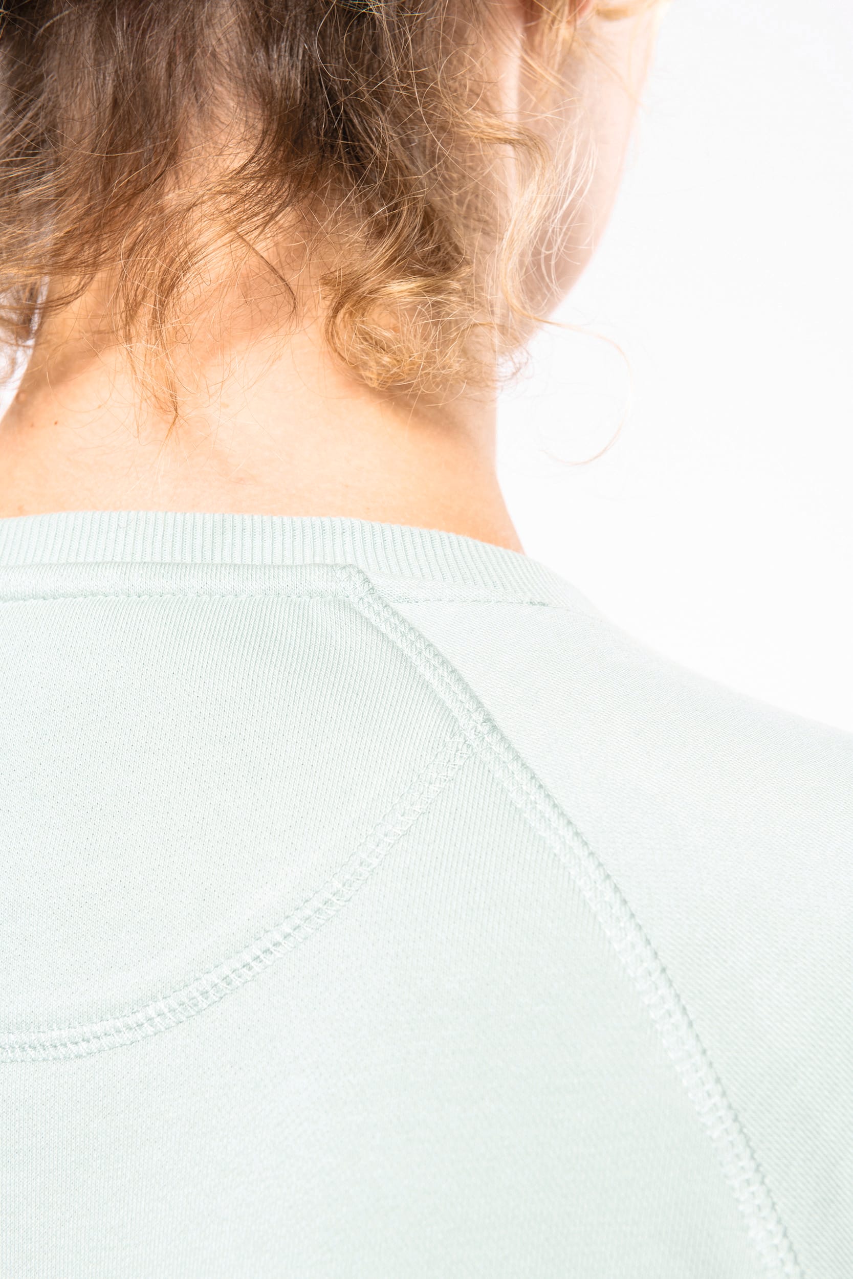 Damen Sweatshirt BIO-BAUMWOLLE Rundhalsausschnitt Raglanärmel