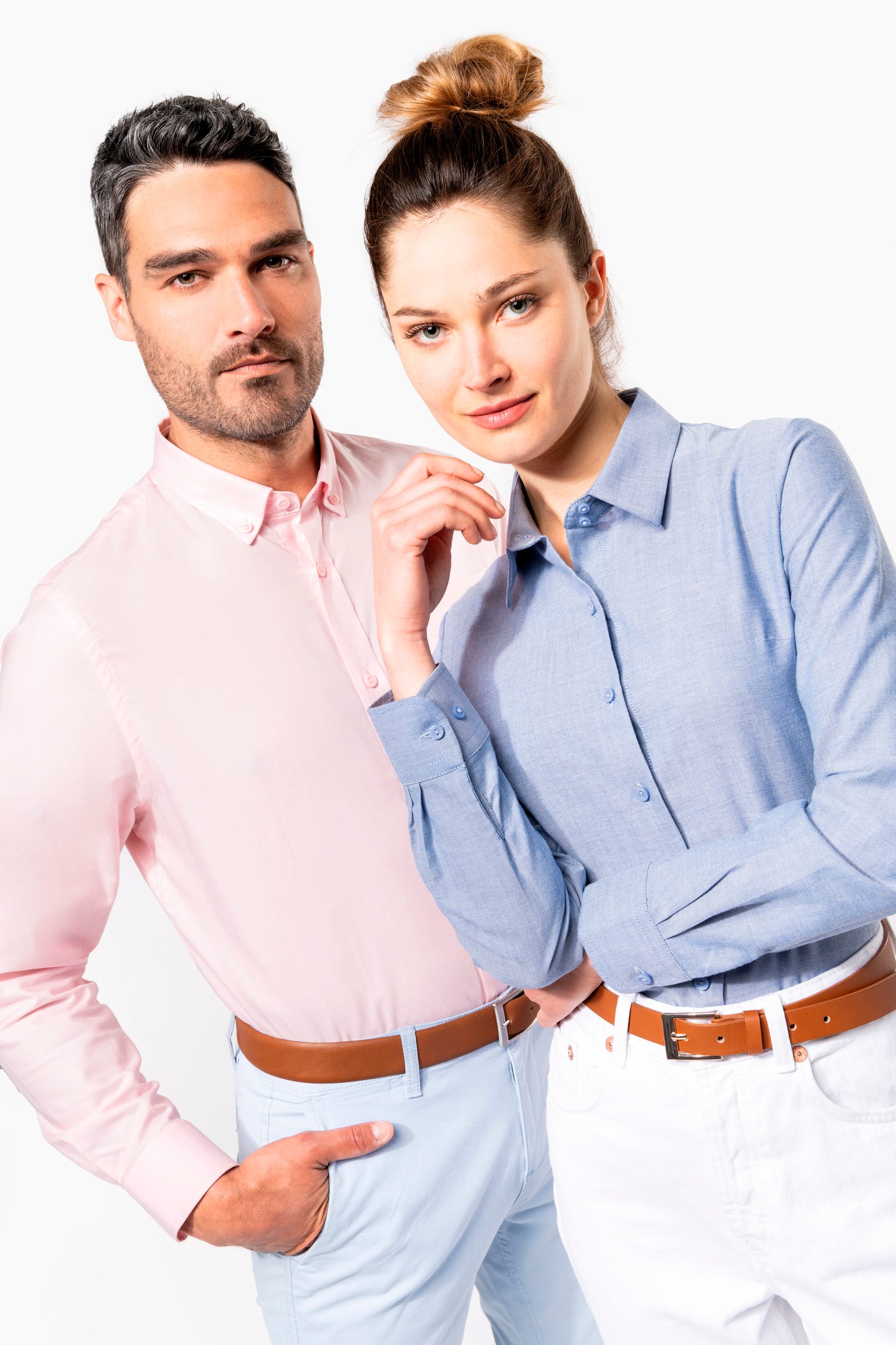 Damen Oxfordbluse Langarm