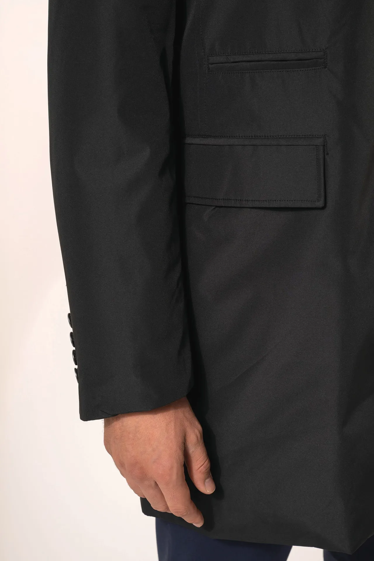 Strukturierter Herren-Trenchcoat