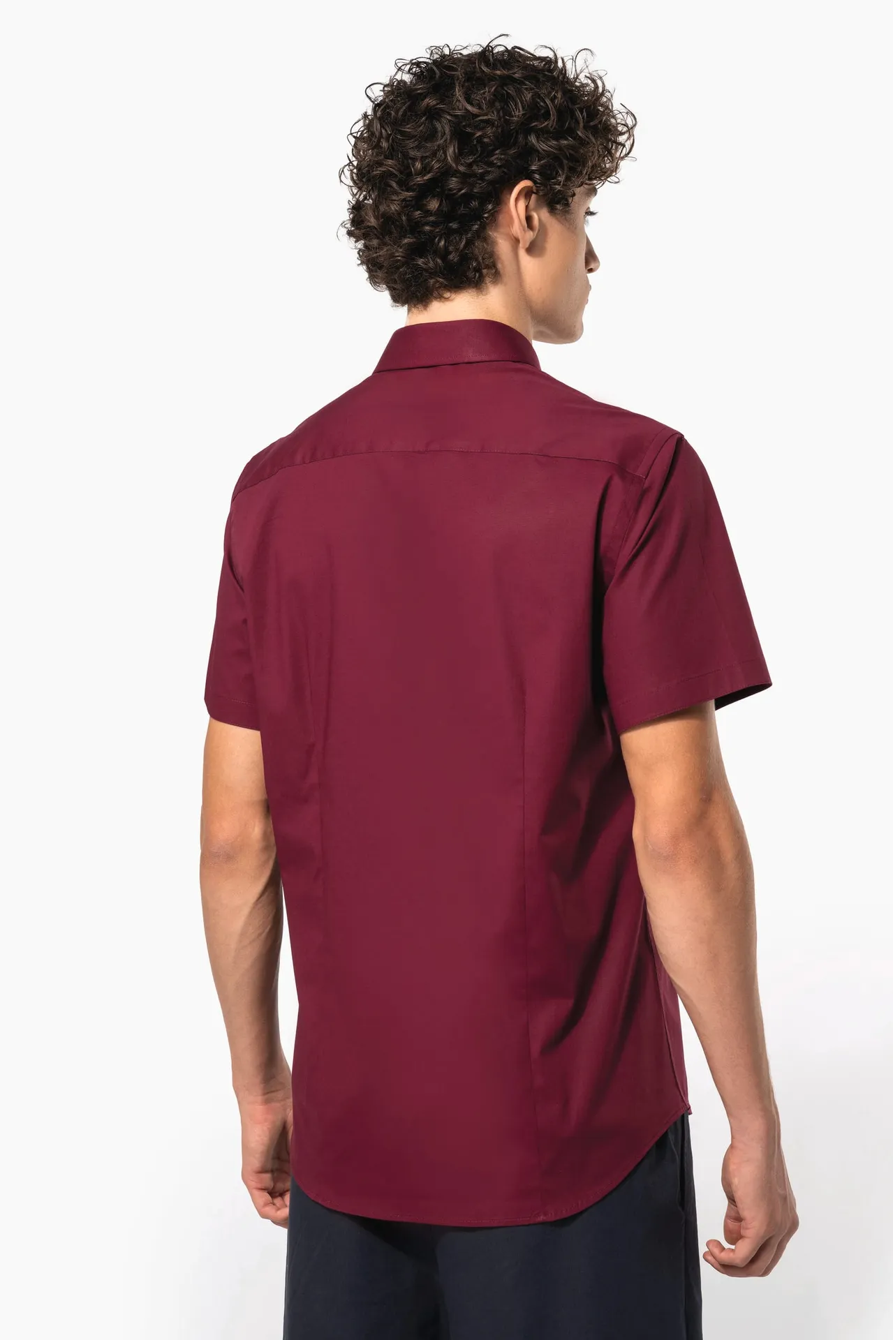 Herren Stretchhemd Kurzarm