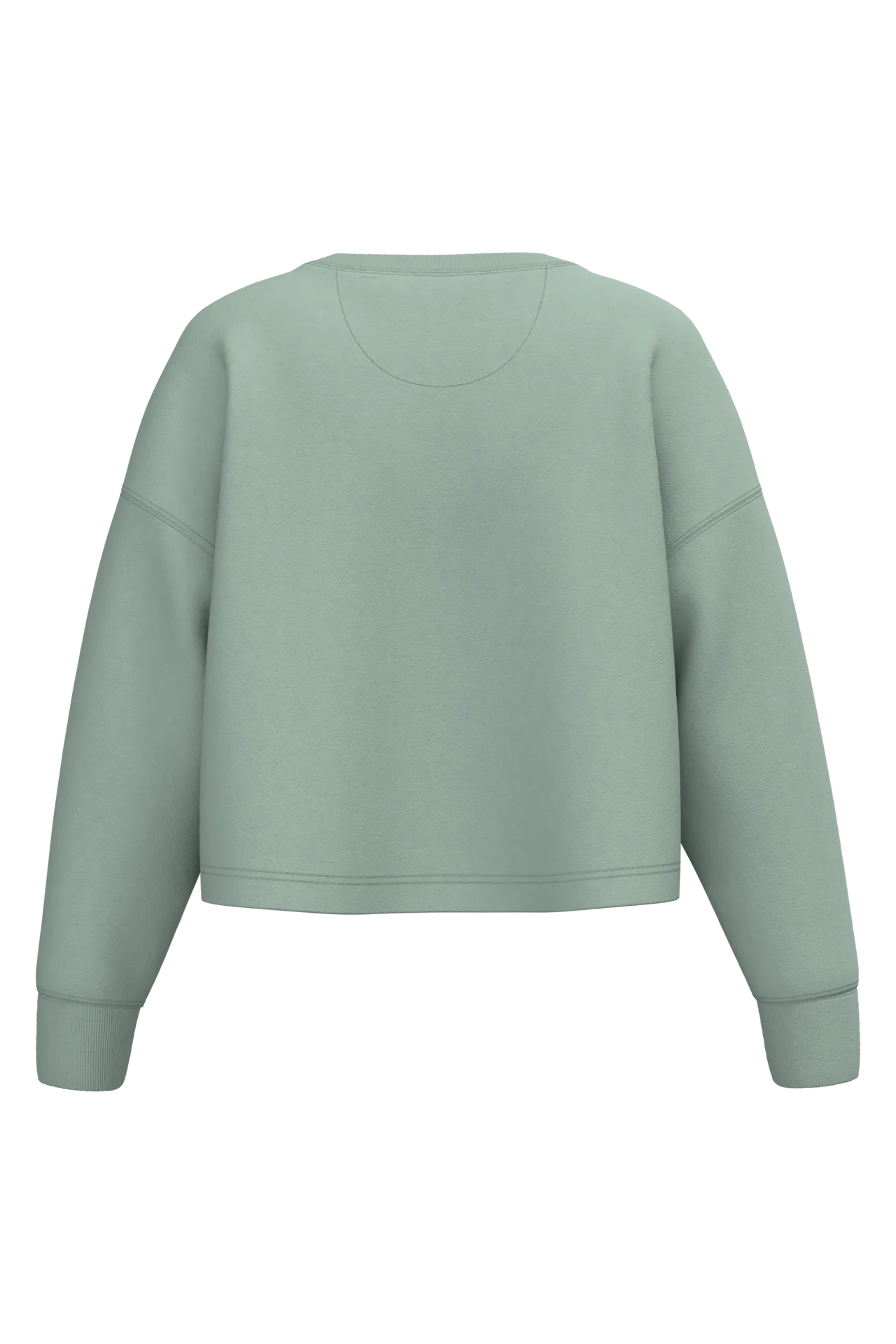 Damen Cropped-Sweatshirt mit Rundhalsausschnitt
