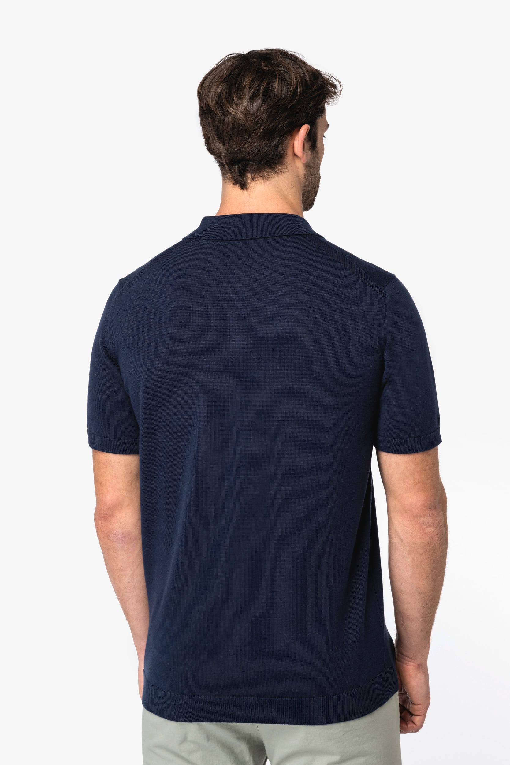 Umweltfreundliches Herren-Polohemd aus Strick