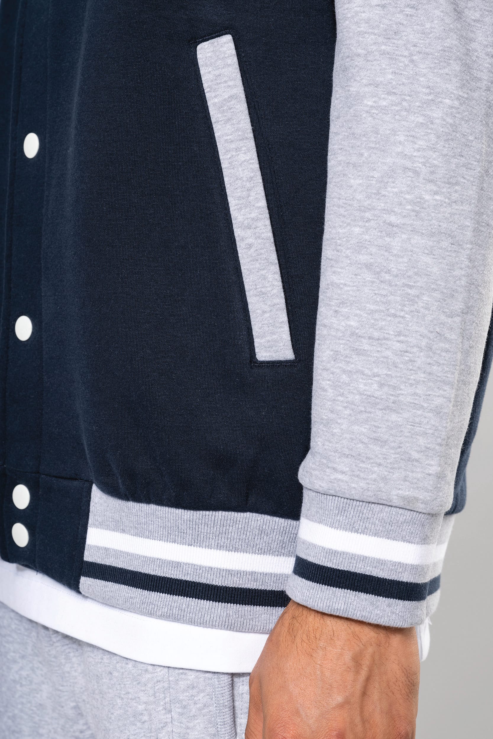 Unisex College Jacke mit Kapuze