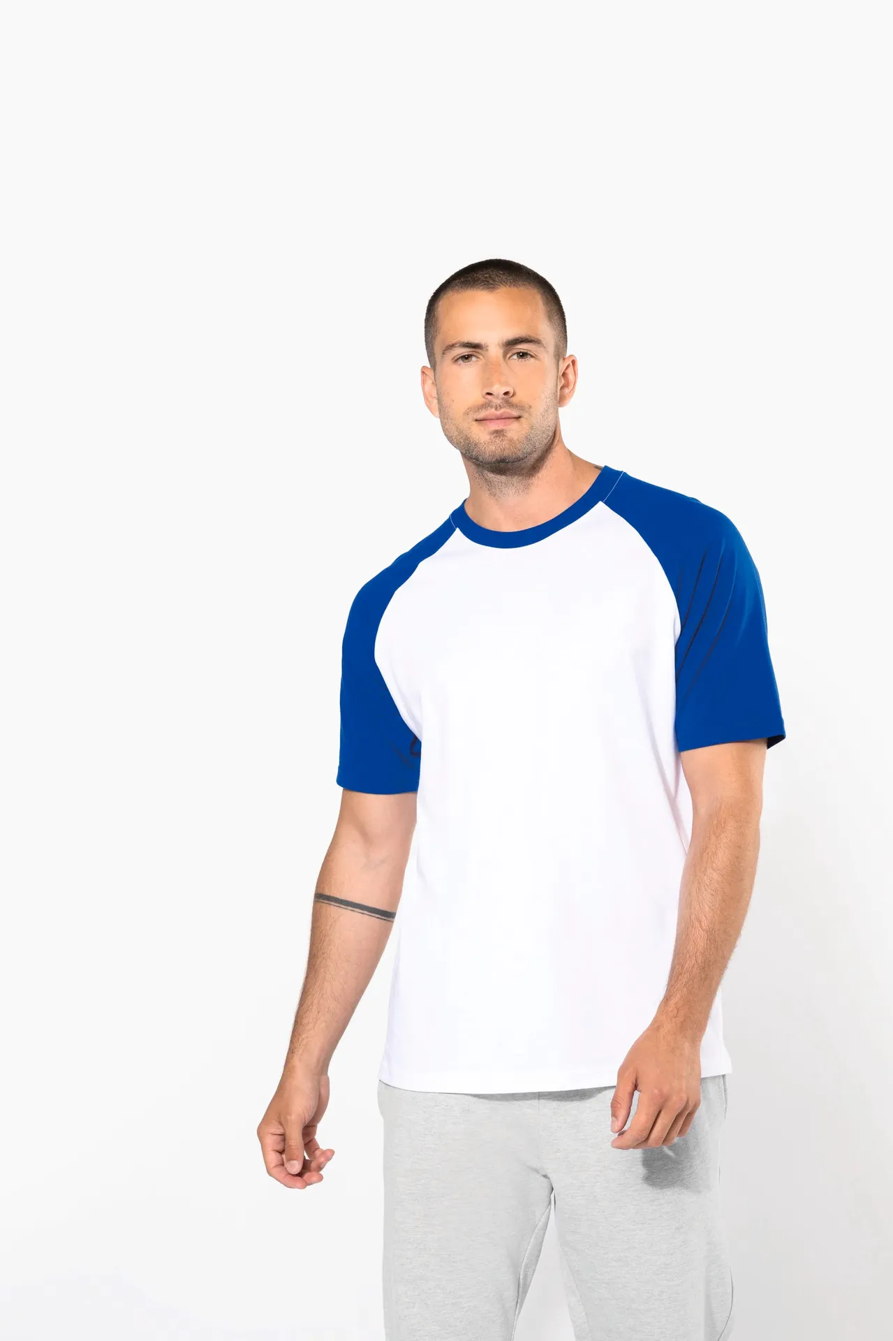 Baseball-Shirt, zweifarbig