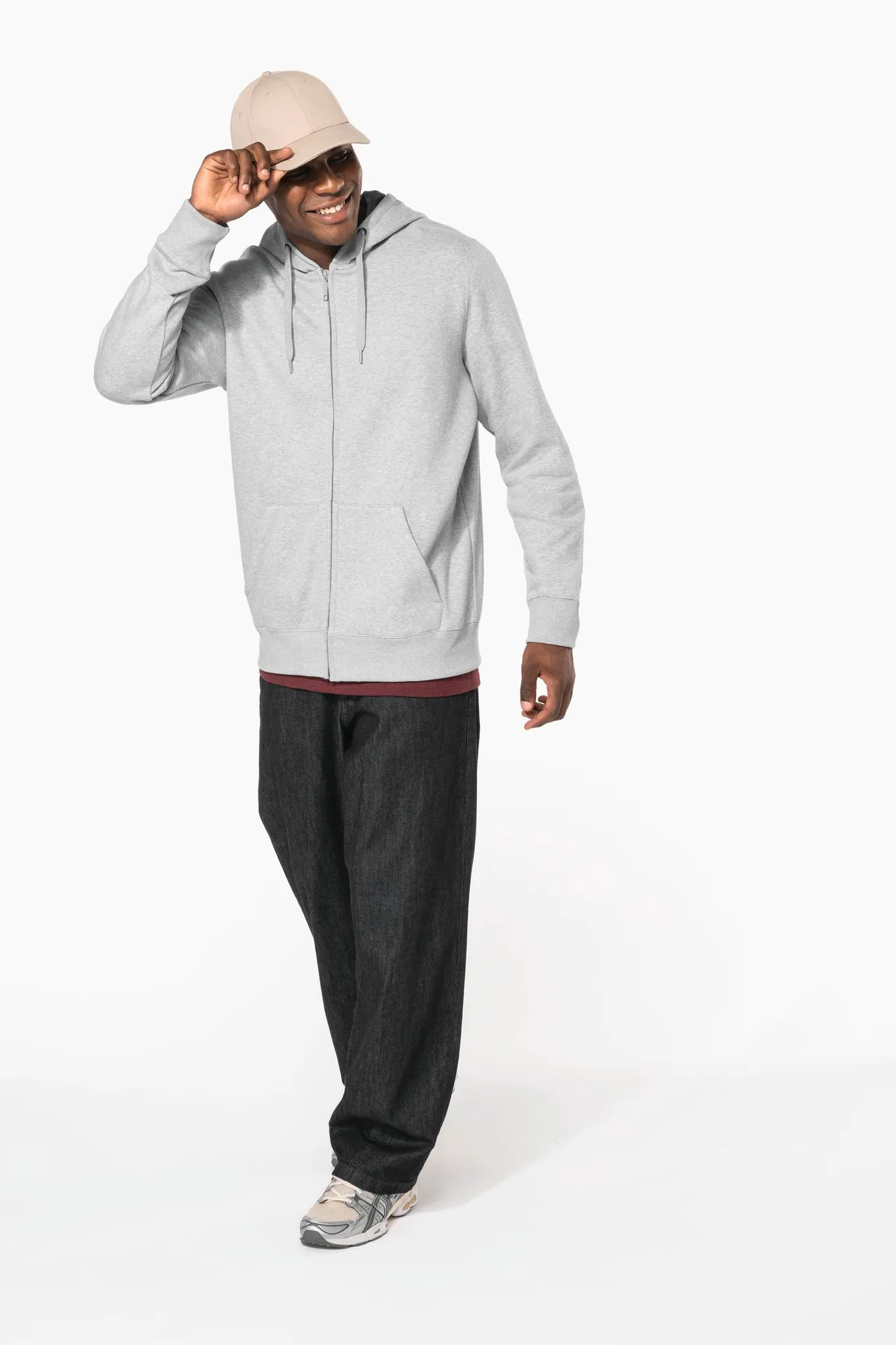 Kapuzensweatshirt mit Reißverschluss