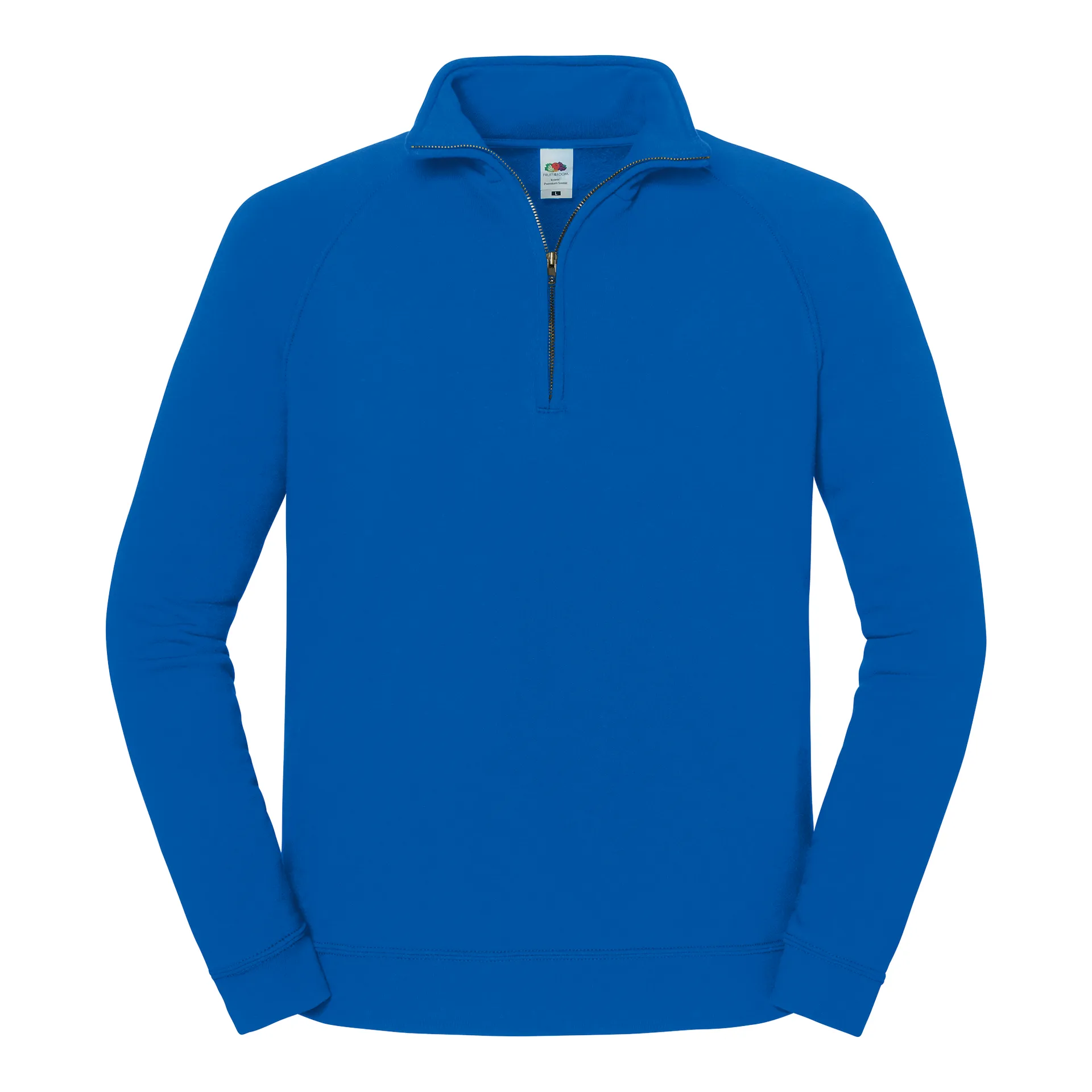 Iconic Premium Herren-Sweatshirt mit Reißverschluss-Stehkragen