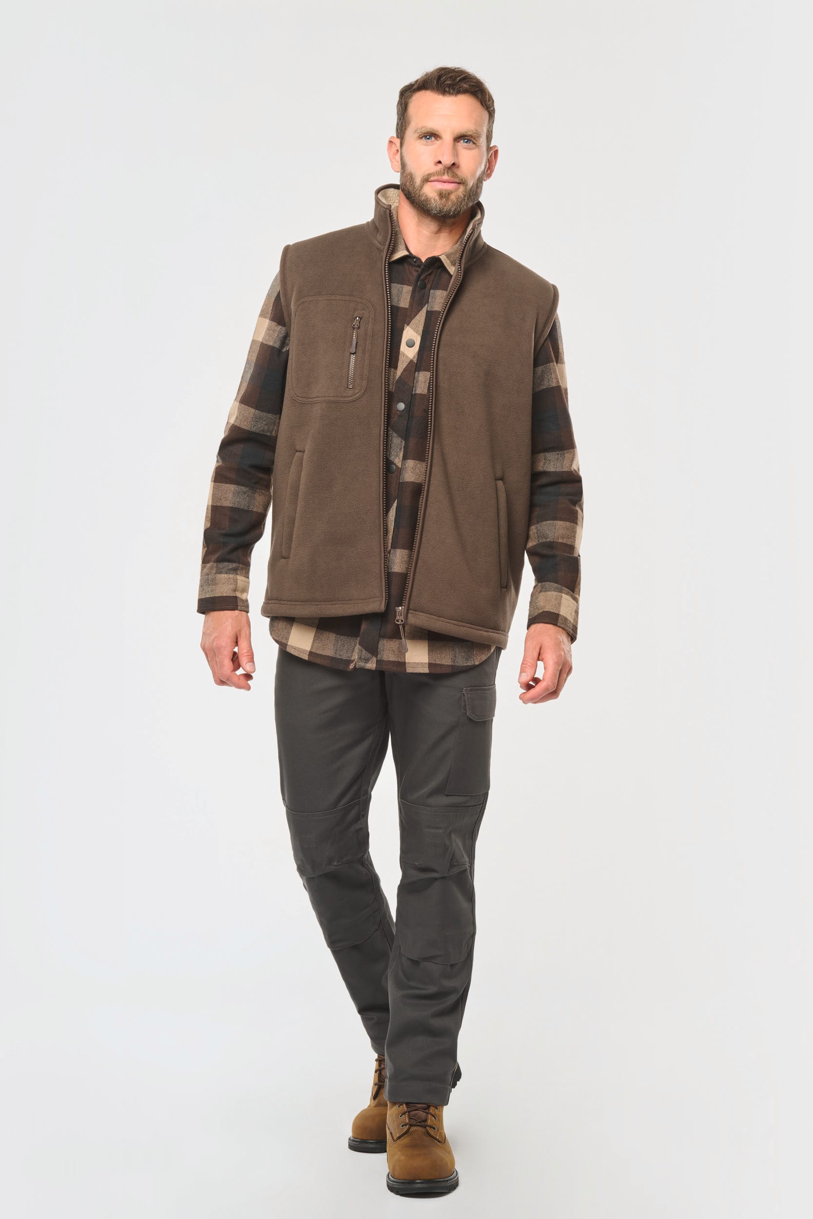 Bodywärmer aus Fleece mit Sherpa-Innenseite, Unisex Bodywärmer aus Fleece mit Sherpa-Innenseite, Unisex