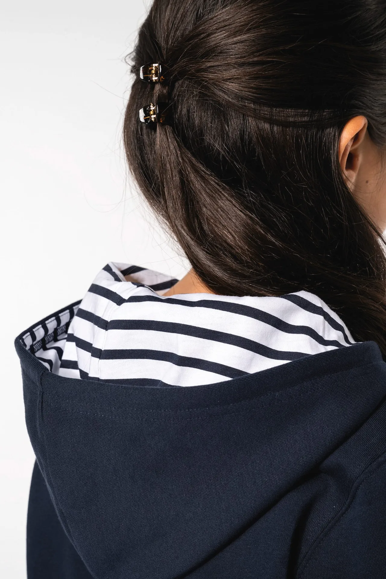 Kapuzensweatshirt mit kontrastfarbener Kapuze und Motiven für Kinder