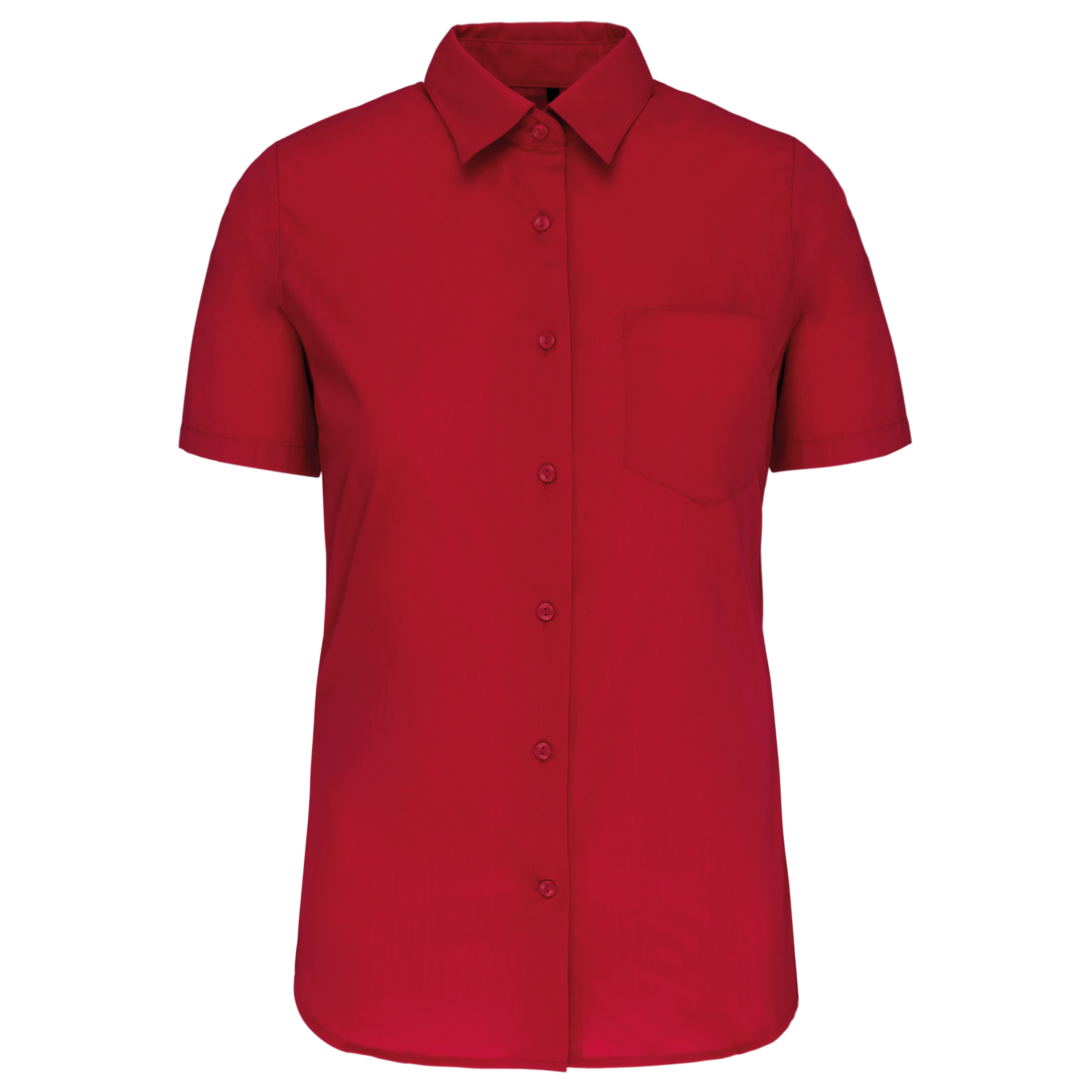 Damen Popelinebluse Kurzarm