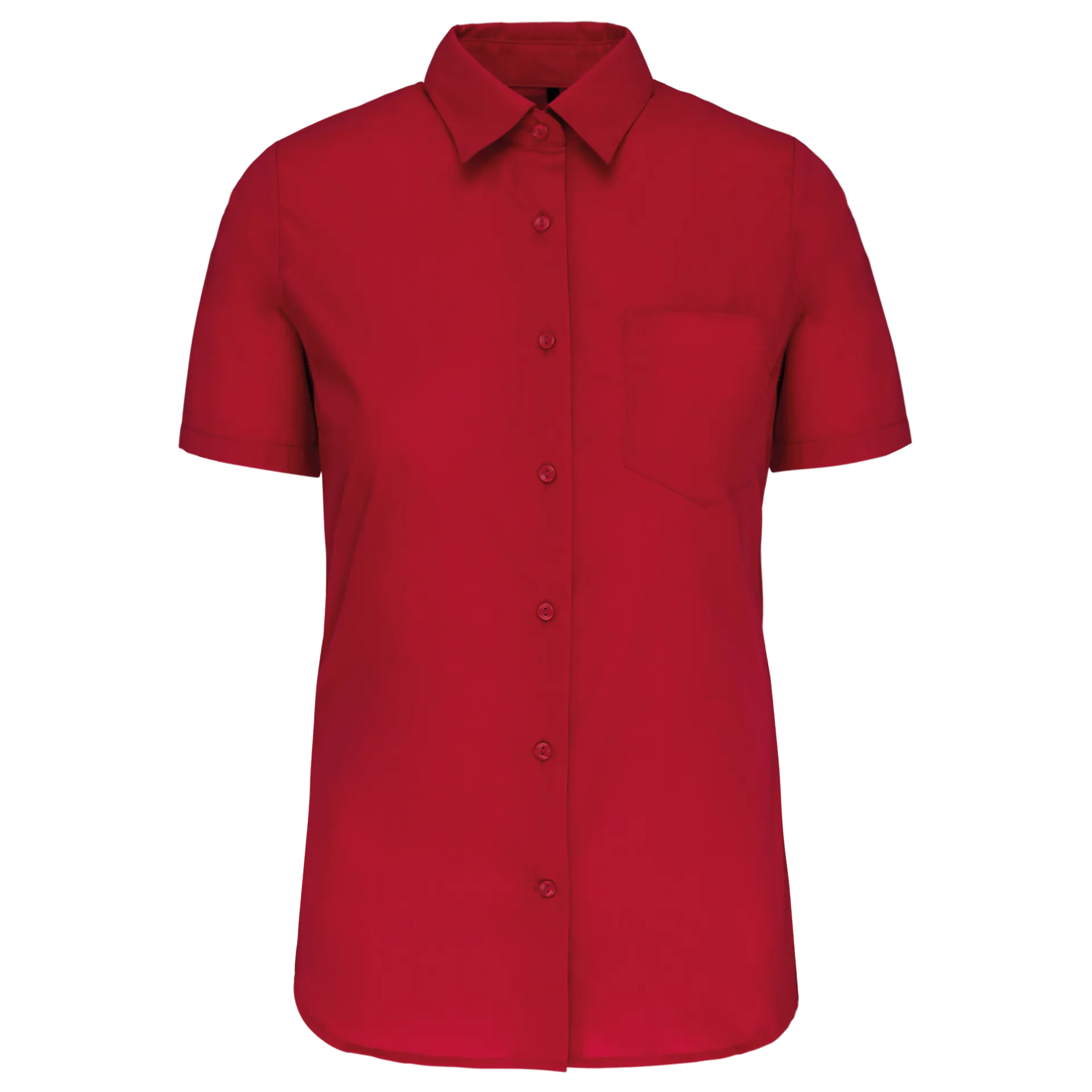 Damen Popelinebluse Kurzarm