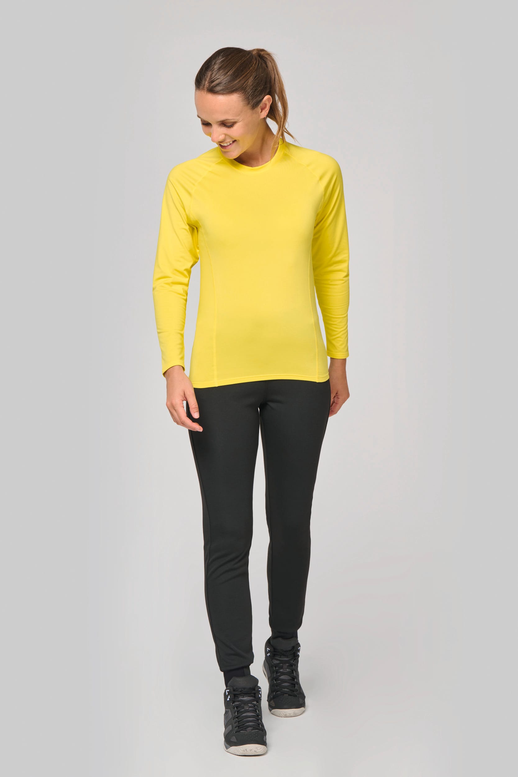 Langarm Doppelhaut T-Shirt. Schnelltrocknend