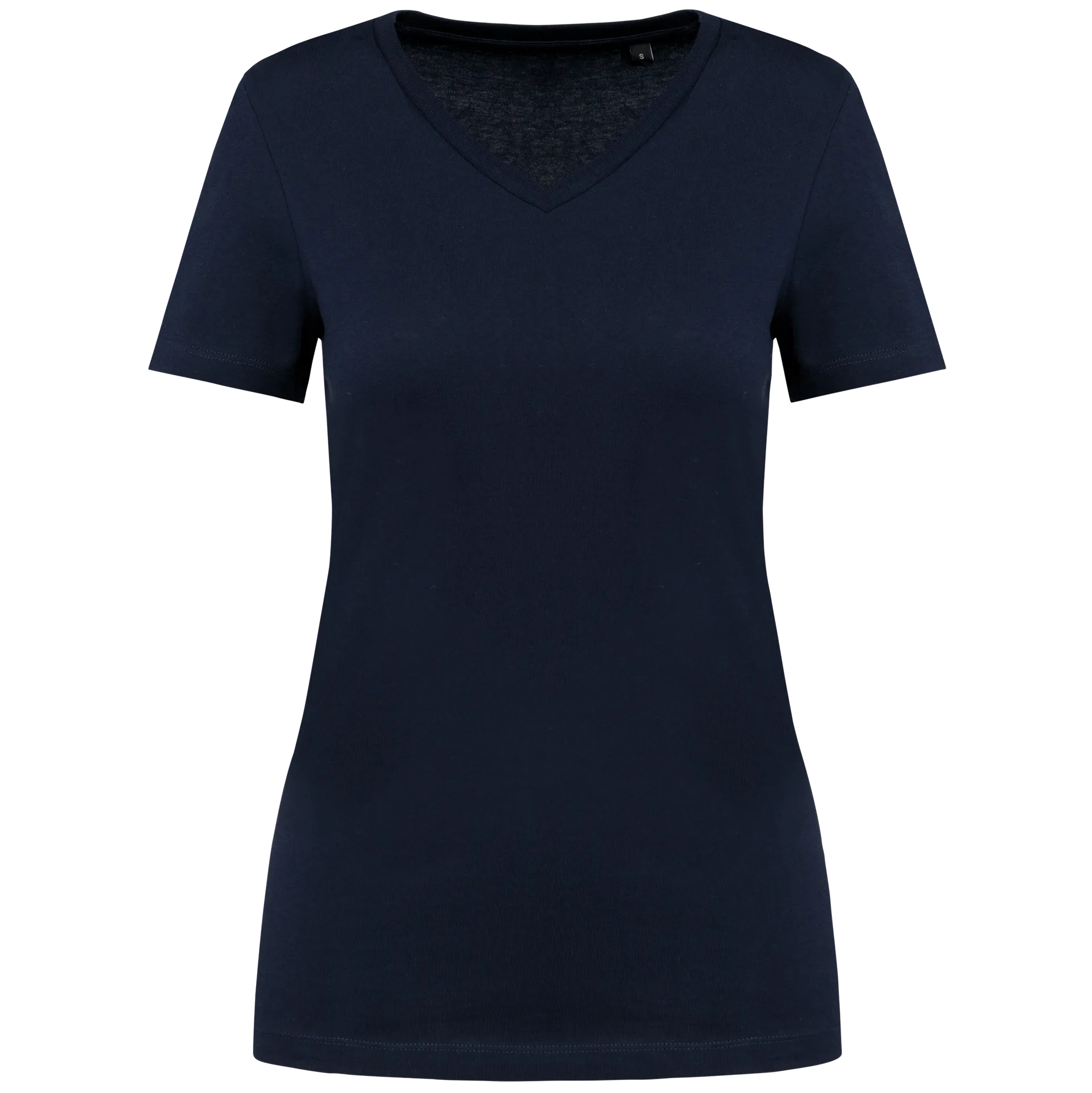 Supima® Damen-T-Shirt mit V-Ausschnitt und kurzen Ärmeln