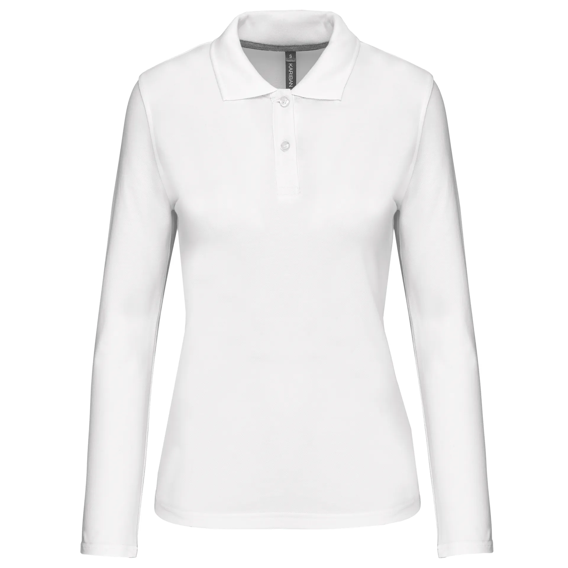 Damen Piqué Poloshirt Langarm
