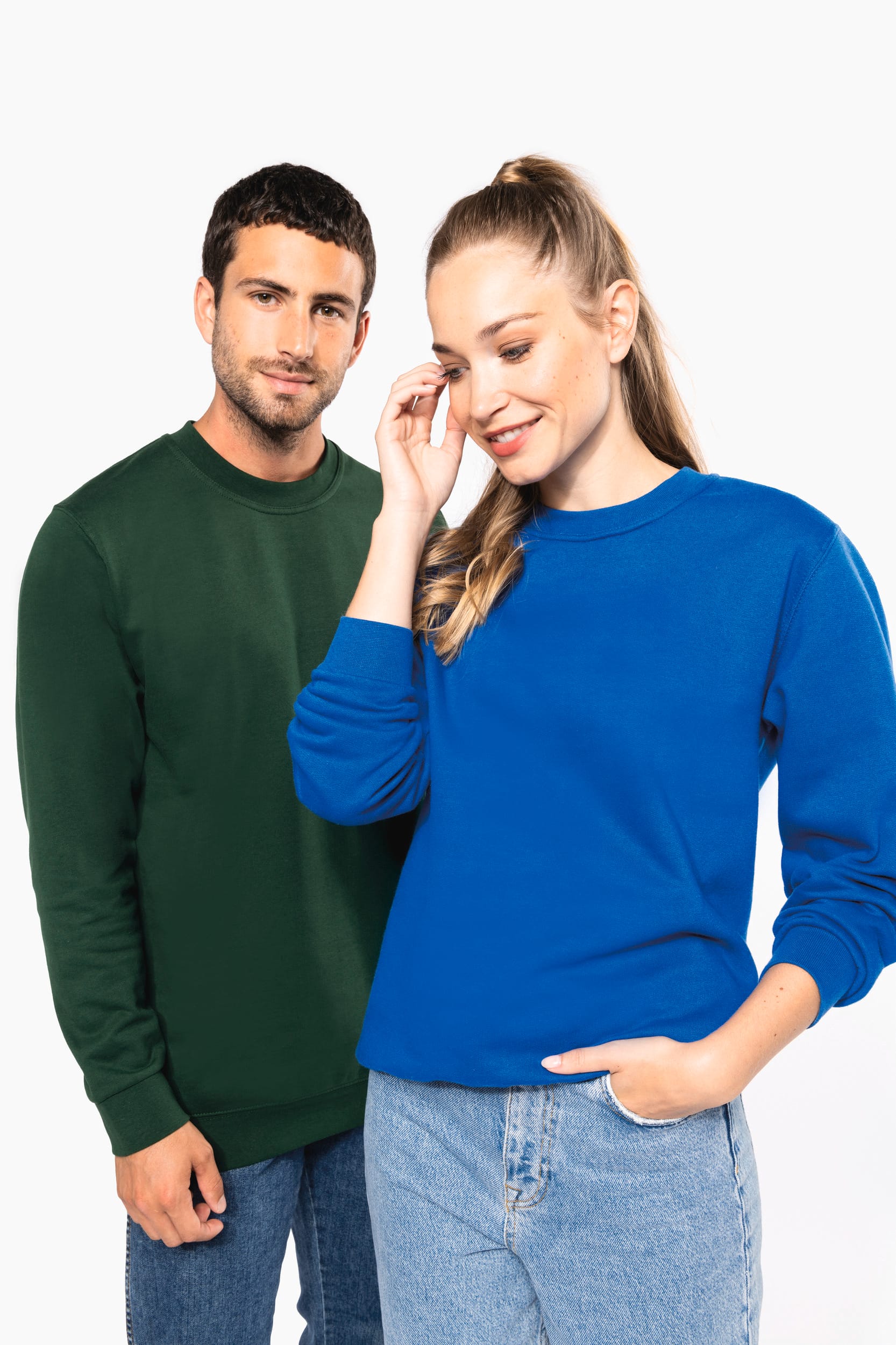 Recyceltes Unisex-Sweatshirt mit Rundhalsausschnitt